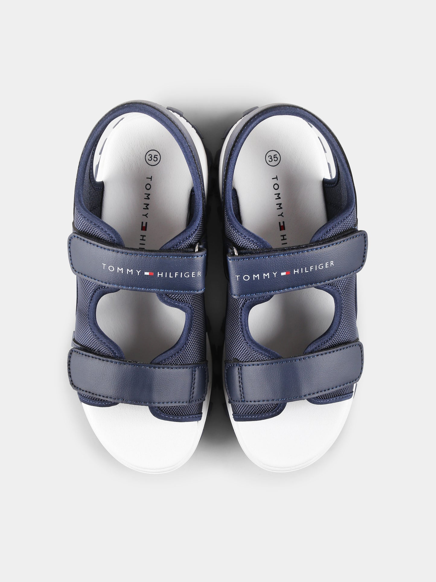 Sandali blu per bambino con logo,Tommy Hilfiger Junior,T3B2 33900 1591800