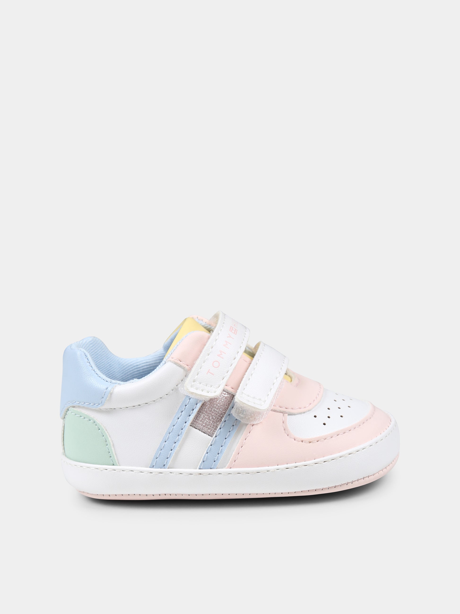 Sneakers multicolor per neonata con logo,Tommy Hilfiger Junior,T0A9 33720 1528Y913