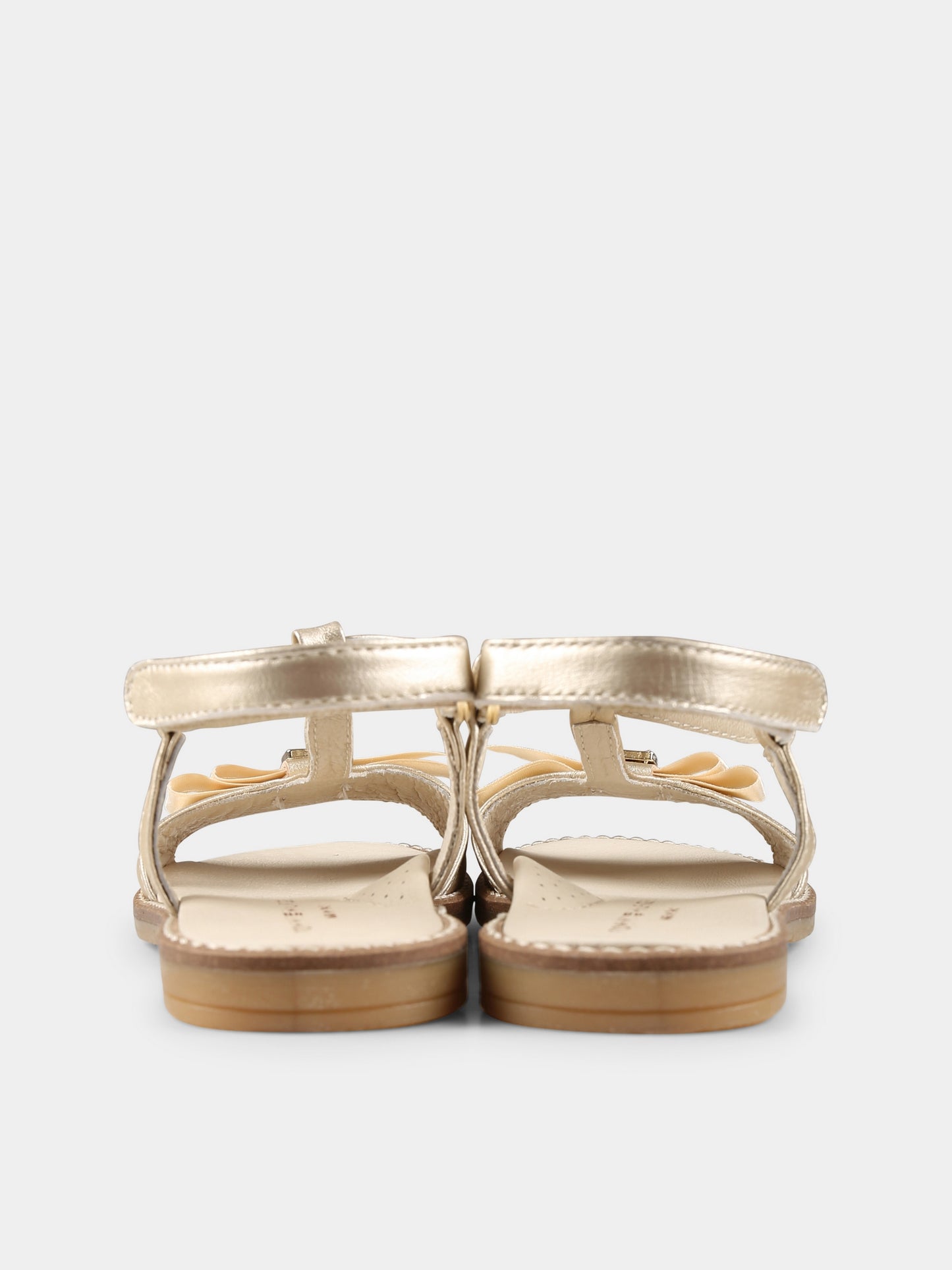 Sandali oro per bambina con fiocco,Tommy Hilfiger Junior,T1A2 33940 0220514