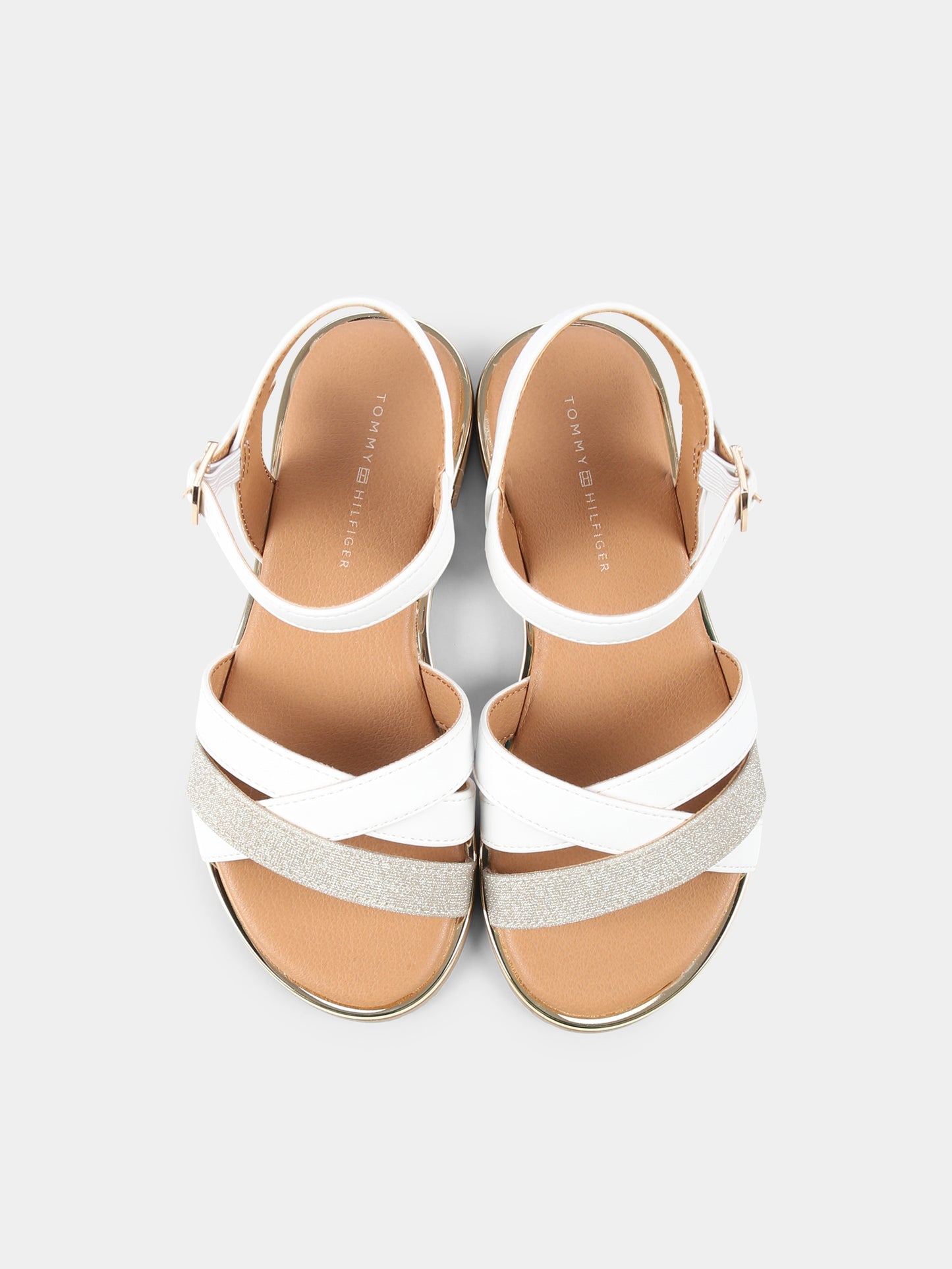 Sandali bianchi per bambina,Tommy Hilfiger Junior,T3A2 33779 0273X048