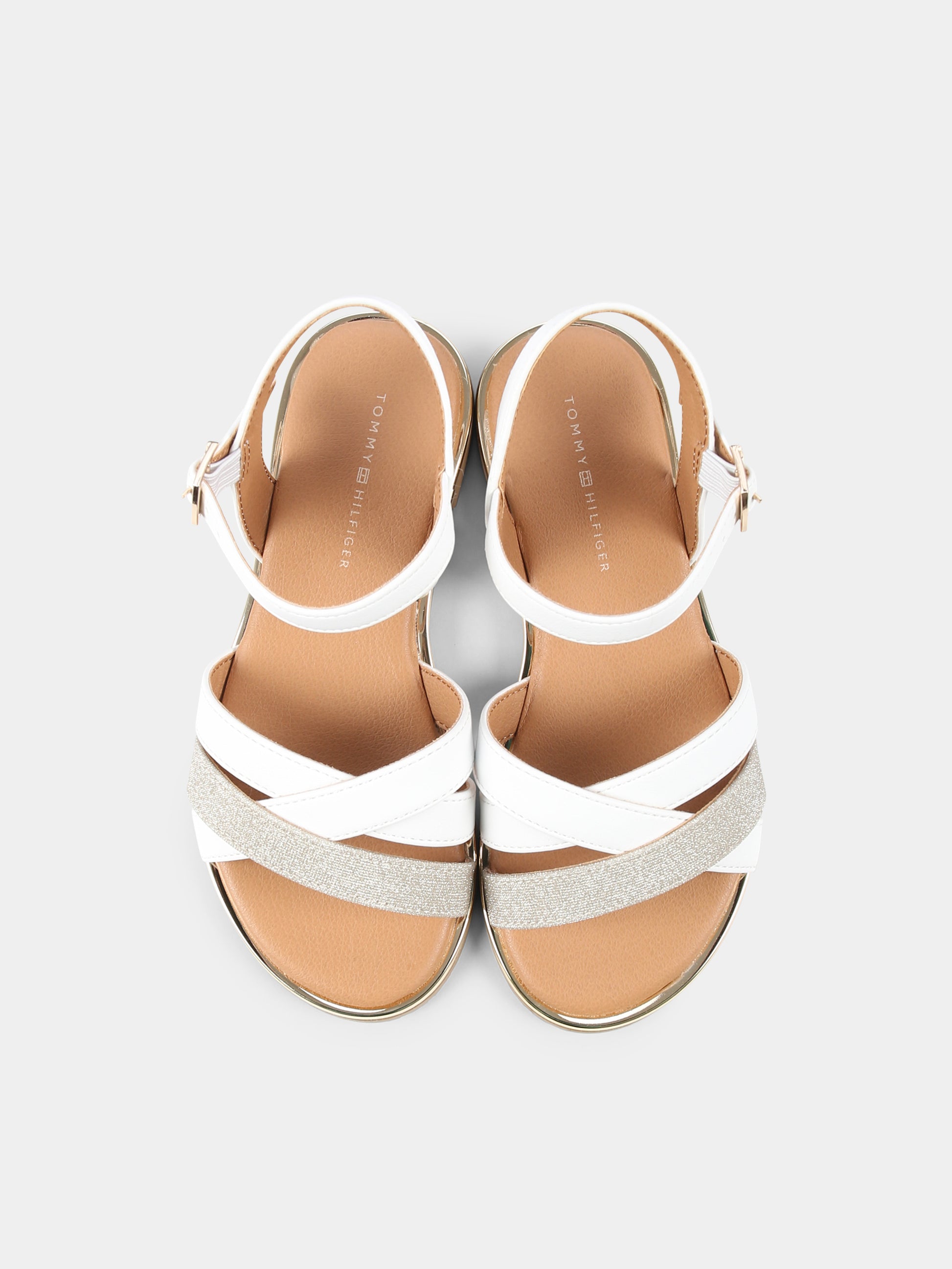 Sandali bianchi per bambina,Tommy Hilfiger Junior,T3A2 33779 0273X048