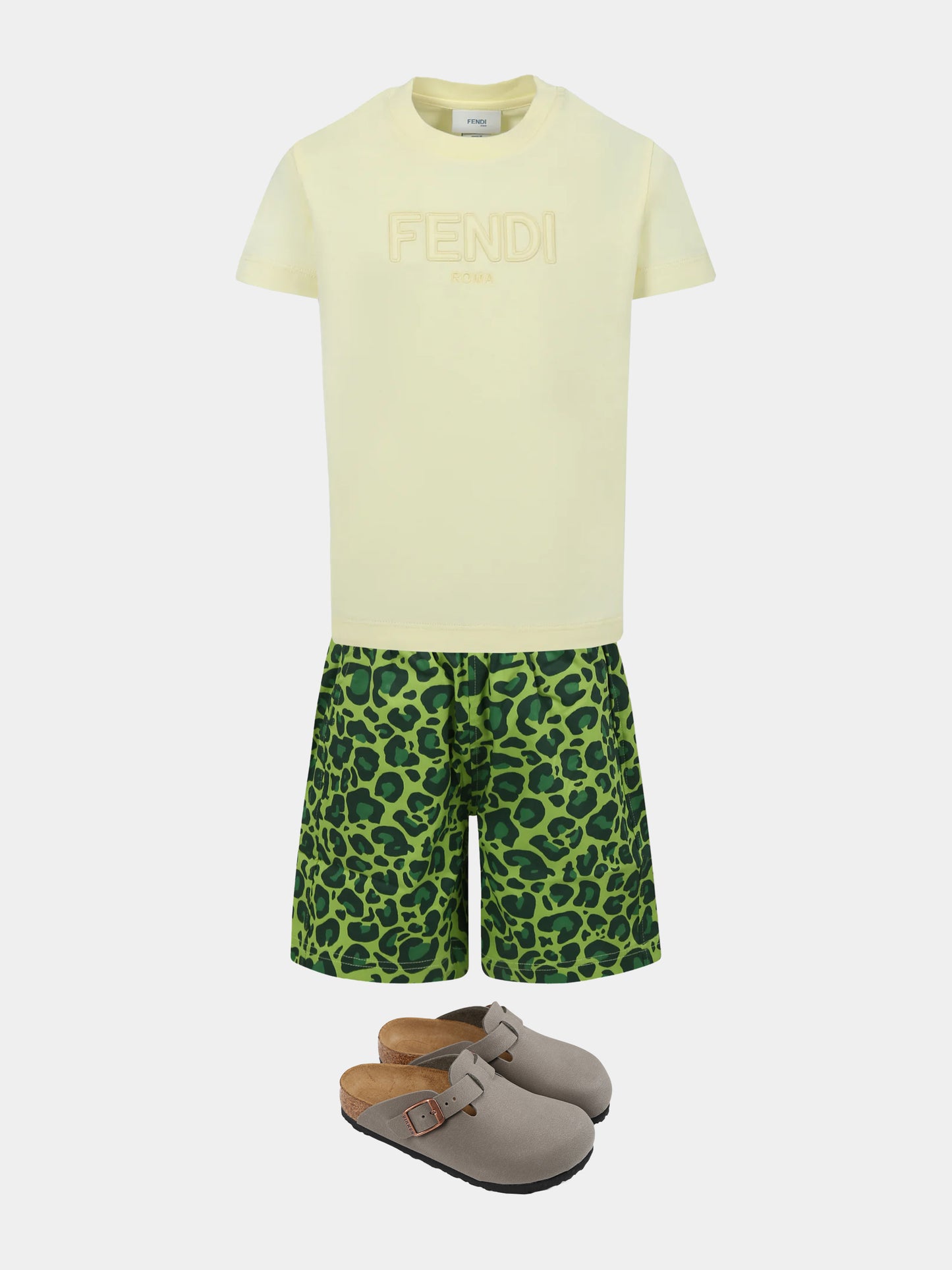 Yellow t-shirt for kids with logo