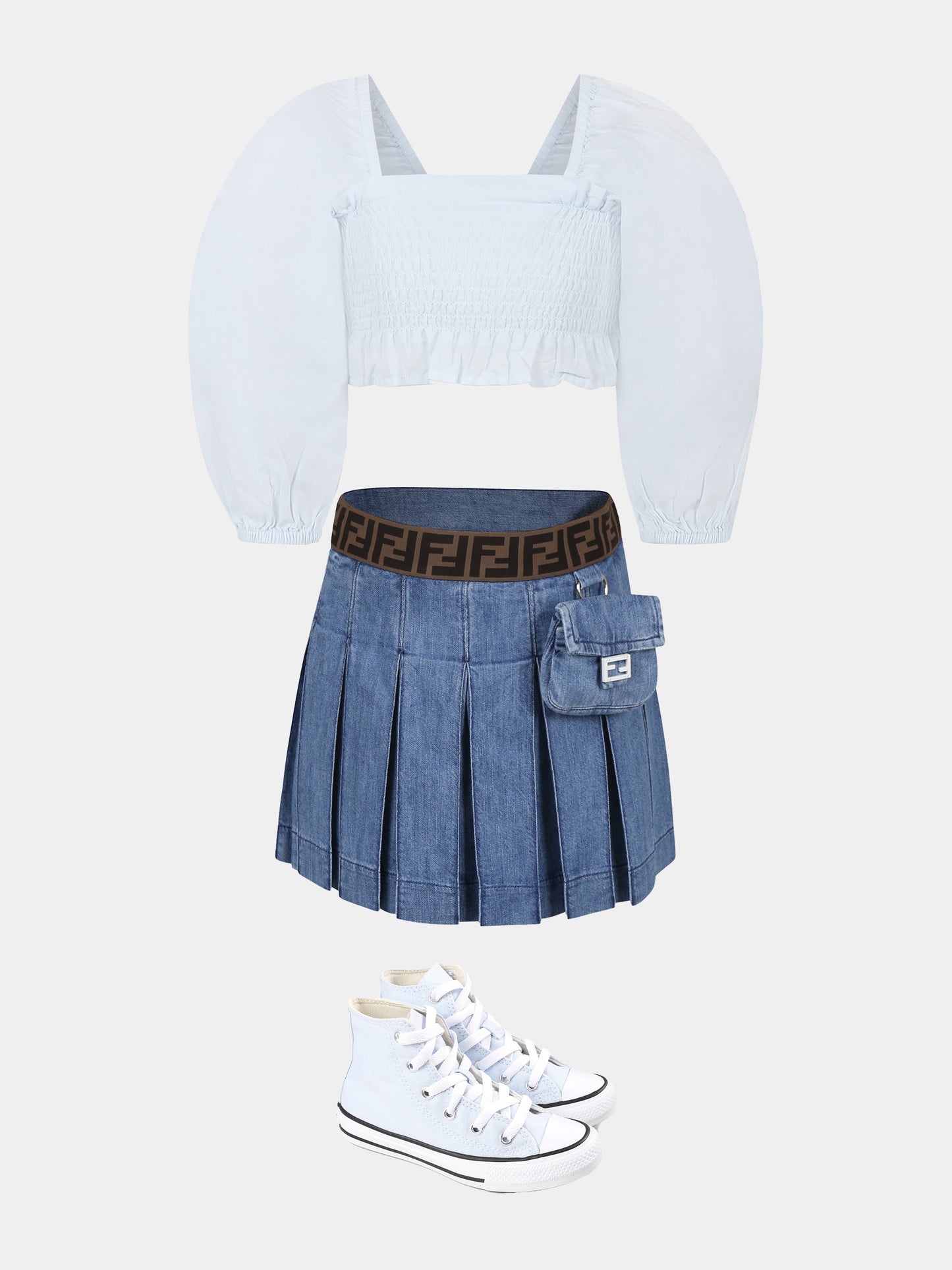 Blue skirt for girl with FF