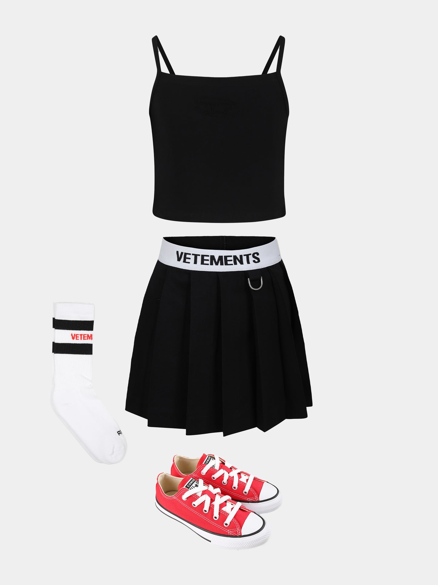 Black top for girl with logo