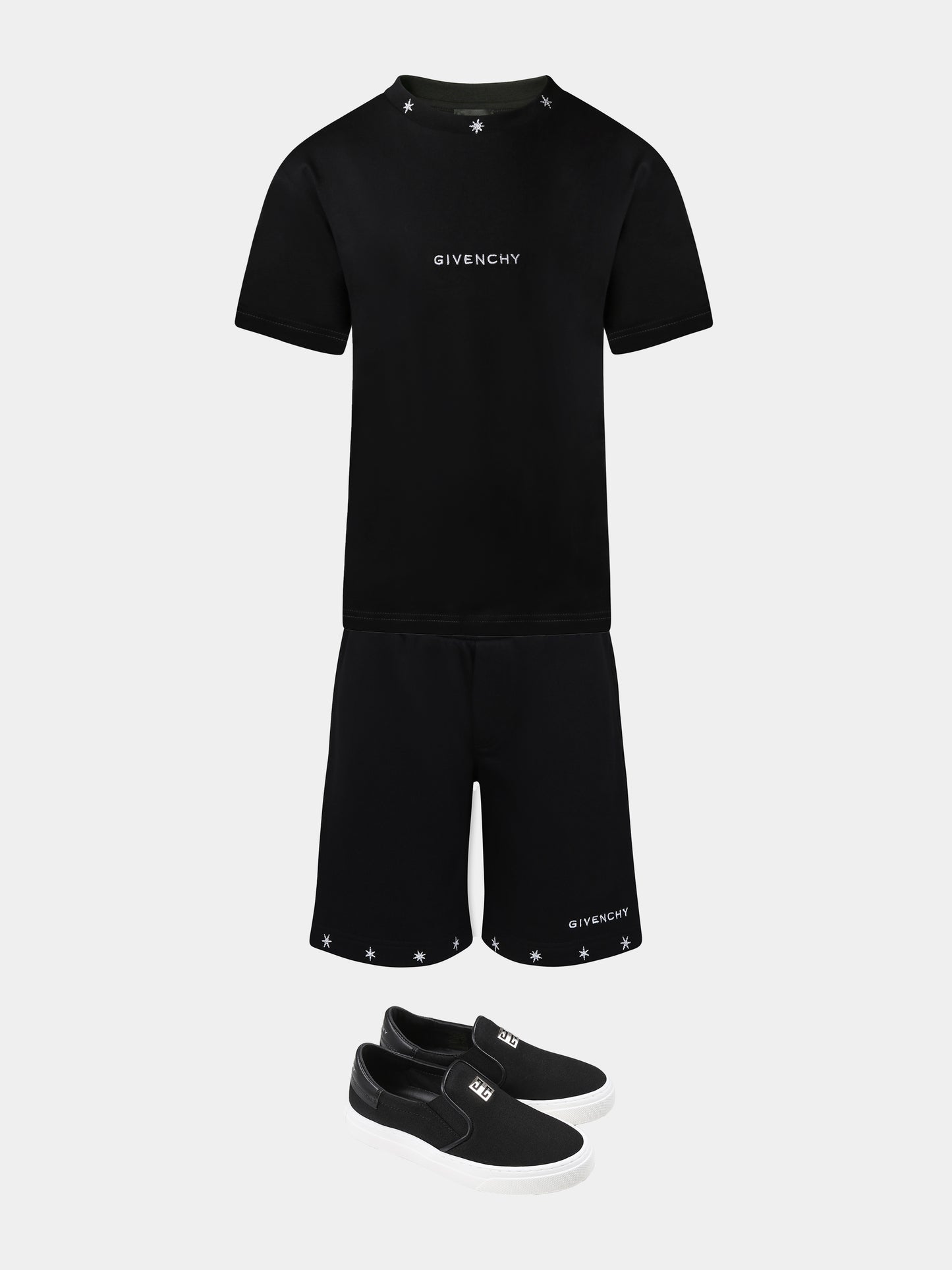 Black t-shirt for boy with logo