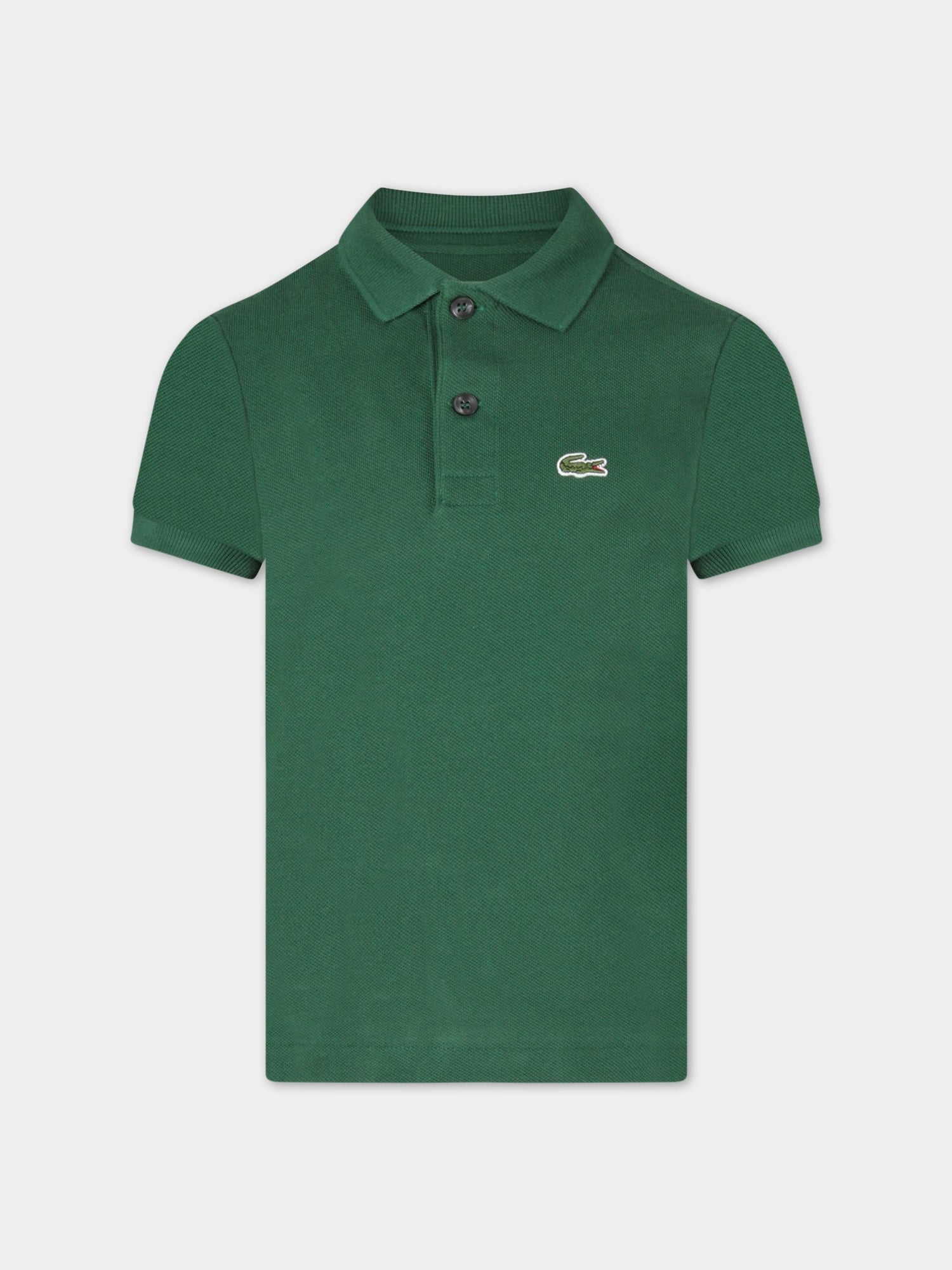 Polo verde per bambino con coccodrillo,Lacoste,PJ2909 00 132