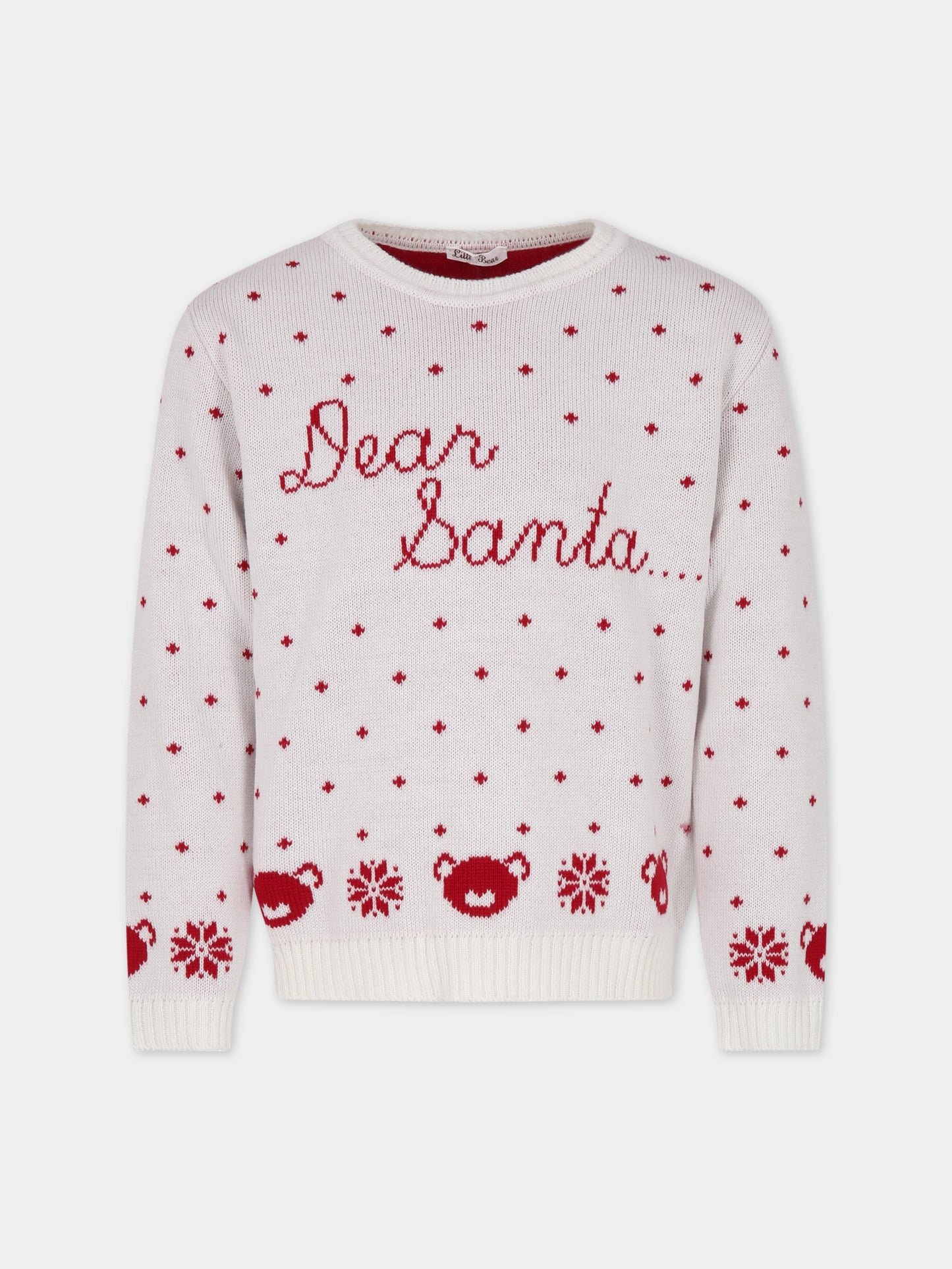 Maglione bianco per bambini,Little Bear,1191 BIANCO KIDS