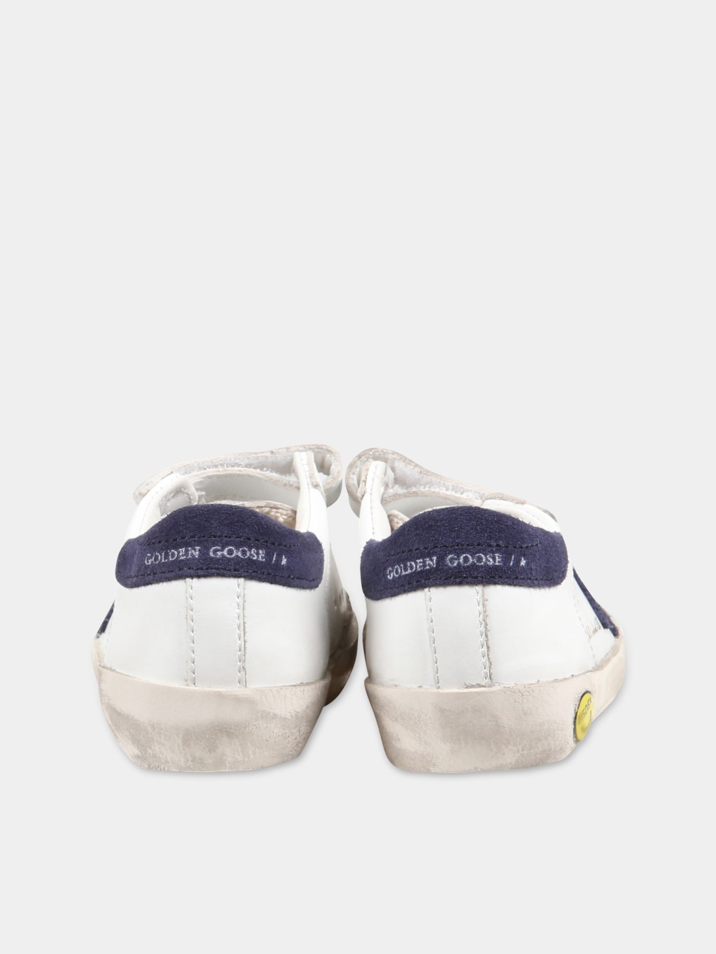 Sneakers ''Old school'' bianche per bambini con stella blu,Golden Goose,GJF00111/GYF00111 F000418 10304