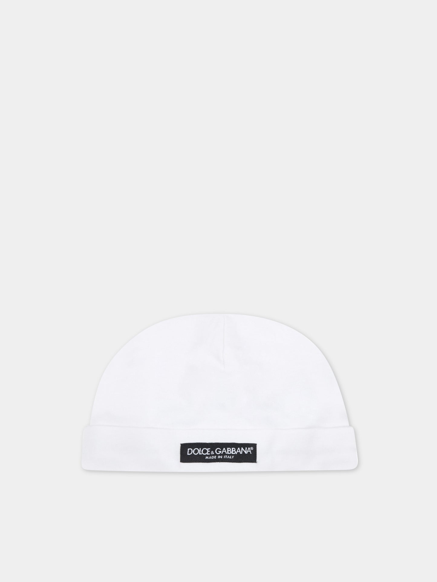 Set bianco per neonati con cuore rosso,Dolce & Gabbana Kids,L2JOU7 G7BIZ HW3FP