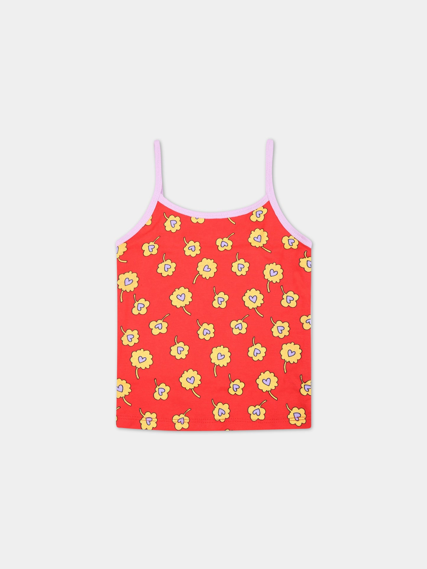 Set multicolor per bambina con fiori multicolor,Stella Mccartney Kids,601175 SPJ59 G849