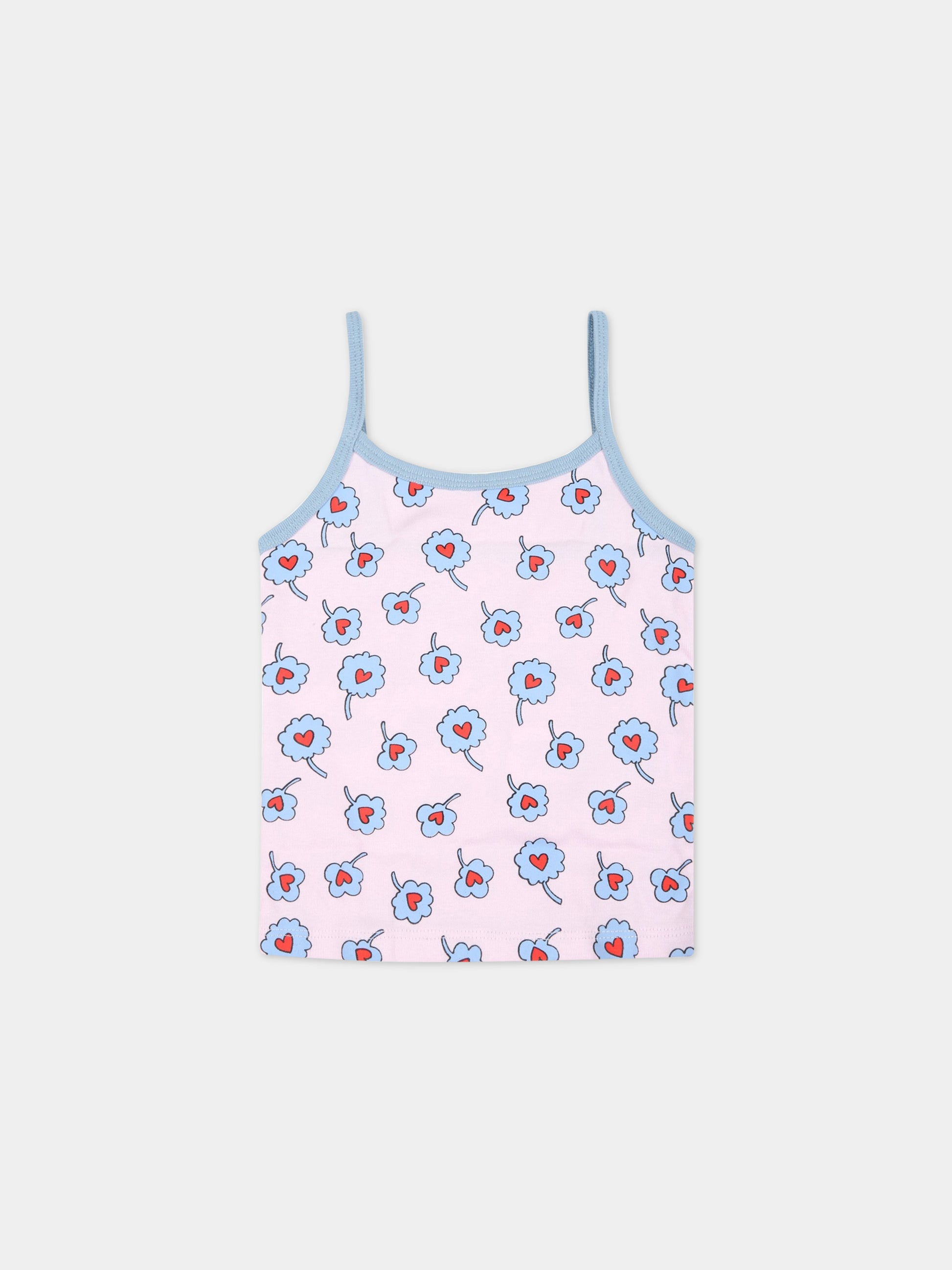 Set multicolor per bambina con fiori multicolor,Stella Mccartney Kids,601175 SPJ59 G849