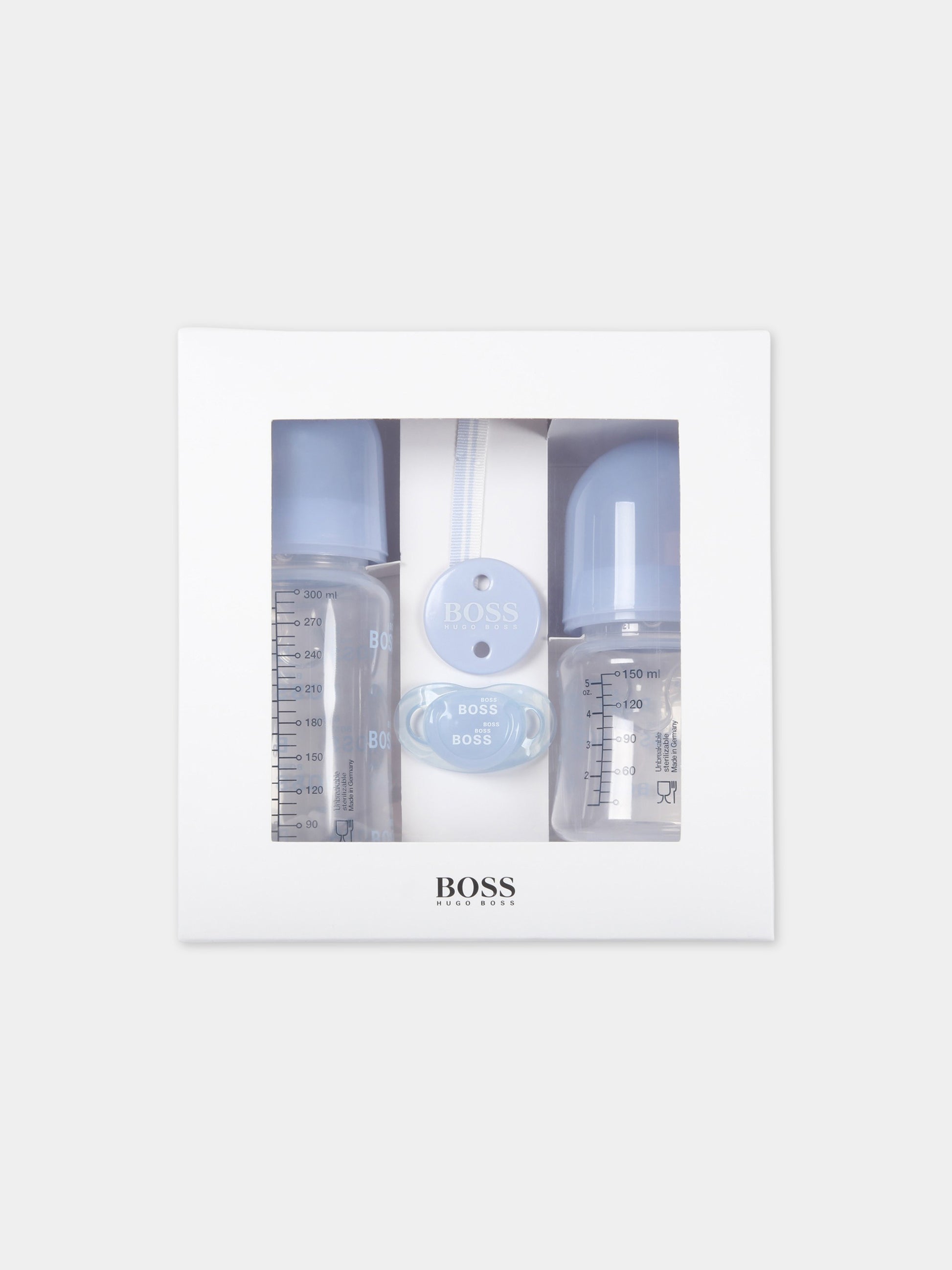 Set celeste per neonato con logo,Hugo Boss,J9K135 771