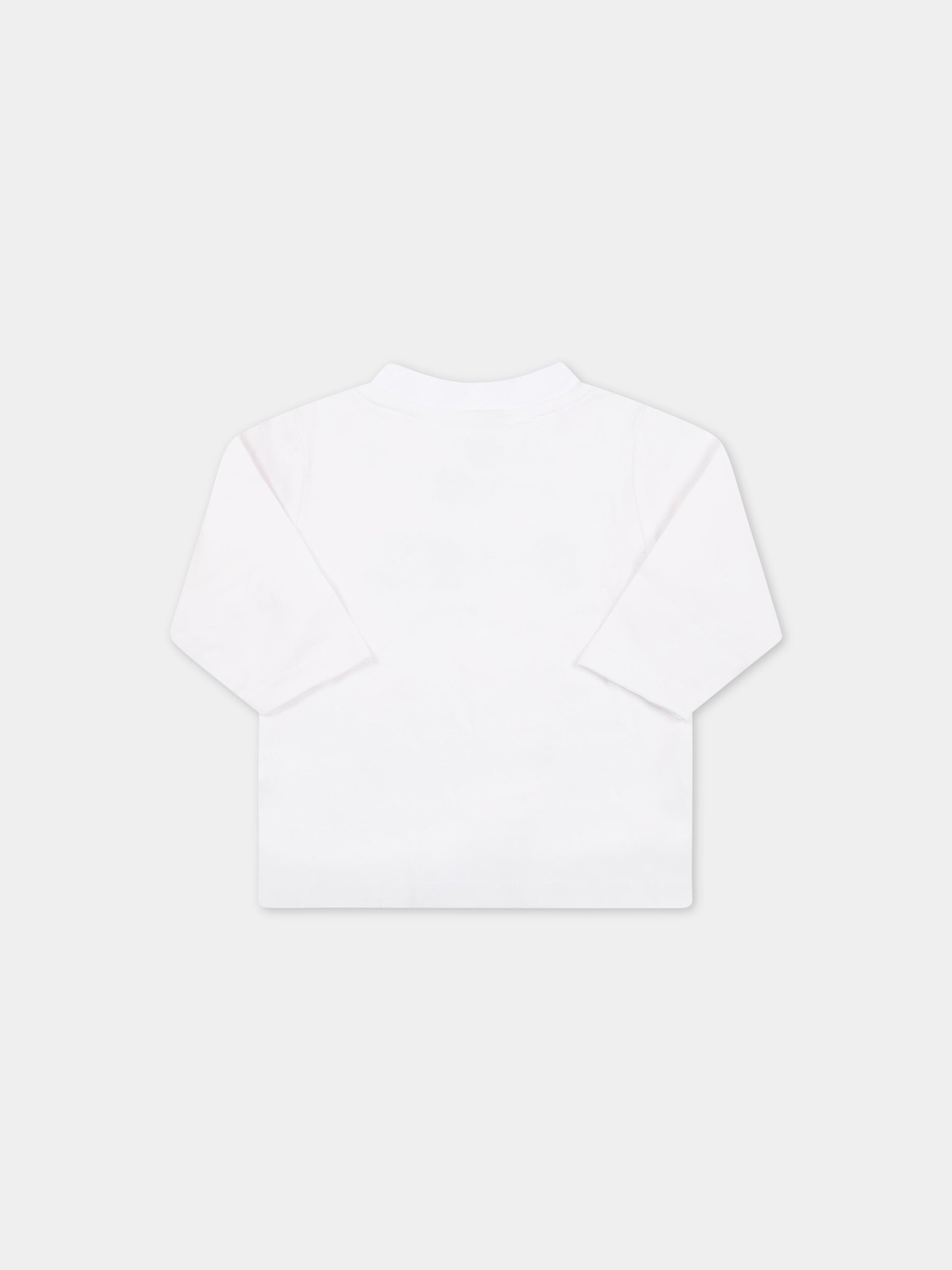 Tuta celeste per neonato con logo,Hugo Boss,J98369 771