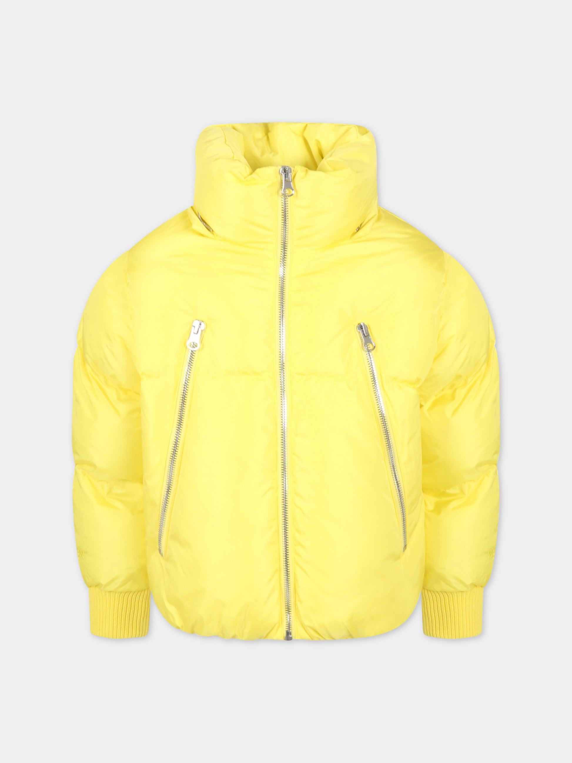 Piumino giallo per bambini con logo,Mm6 Maison Margiela,M60172 MM001 M6200