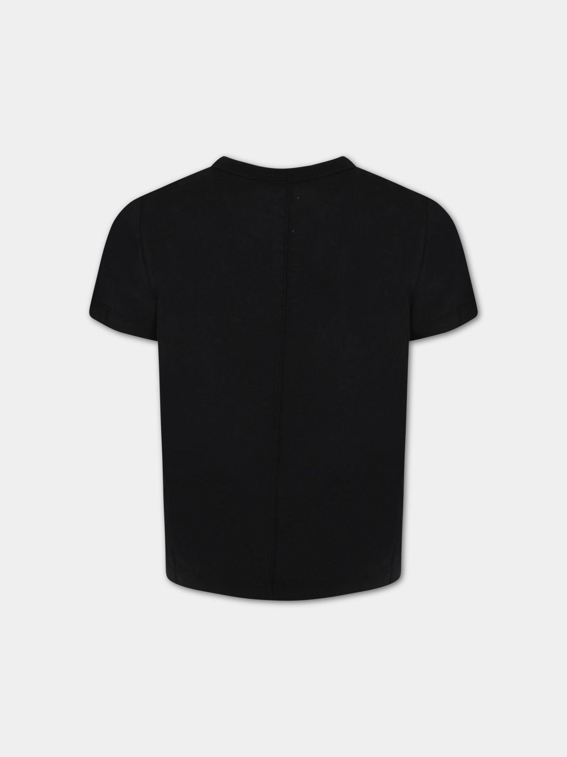 T-shirt nera per bambini,Rick Owens,BG02B5265 JA 09