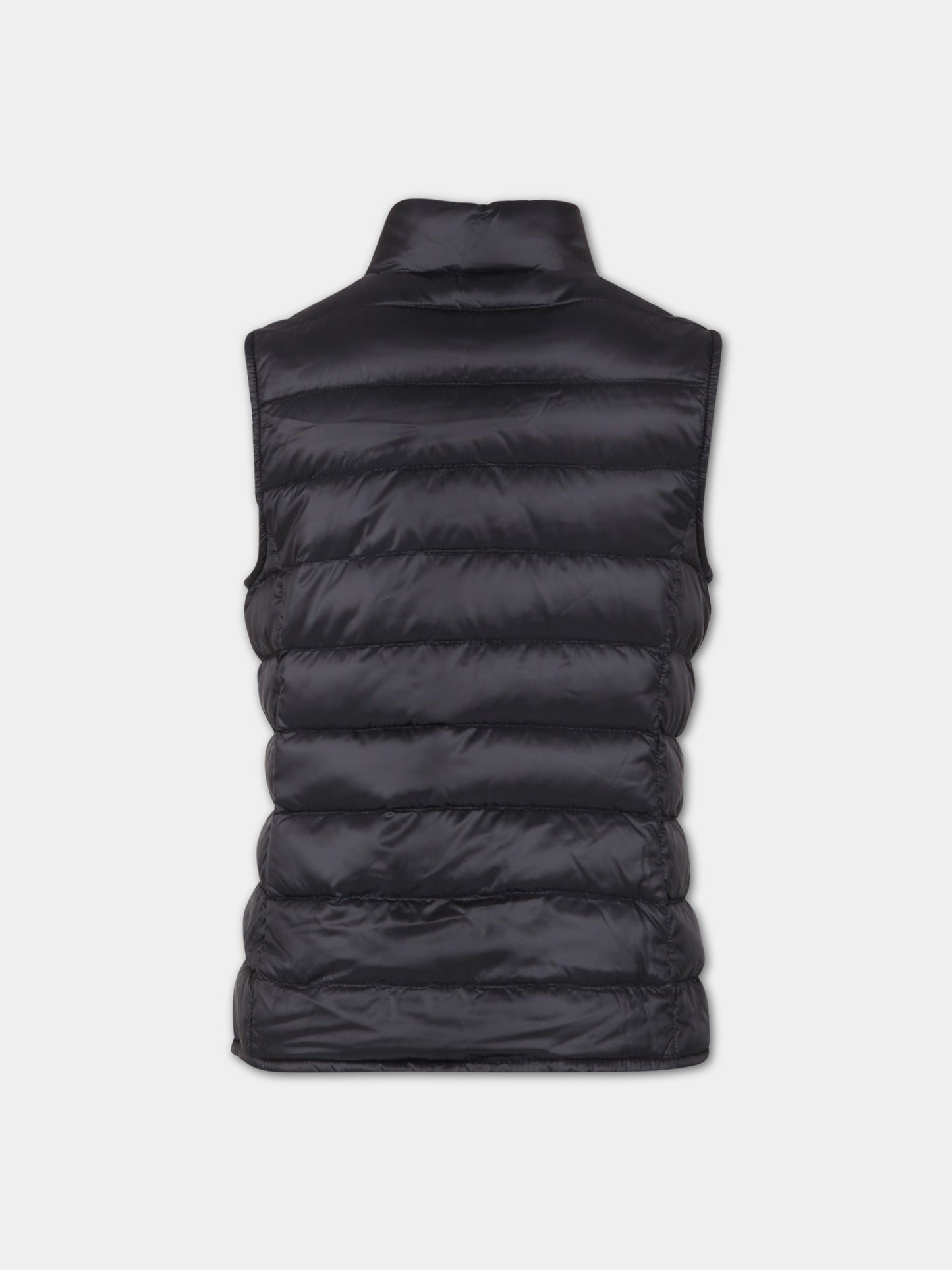 Gilet  Liane  nero per bambina con patch logato,Moncler Kids,954 1A00101 53048 999