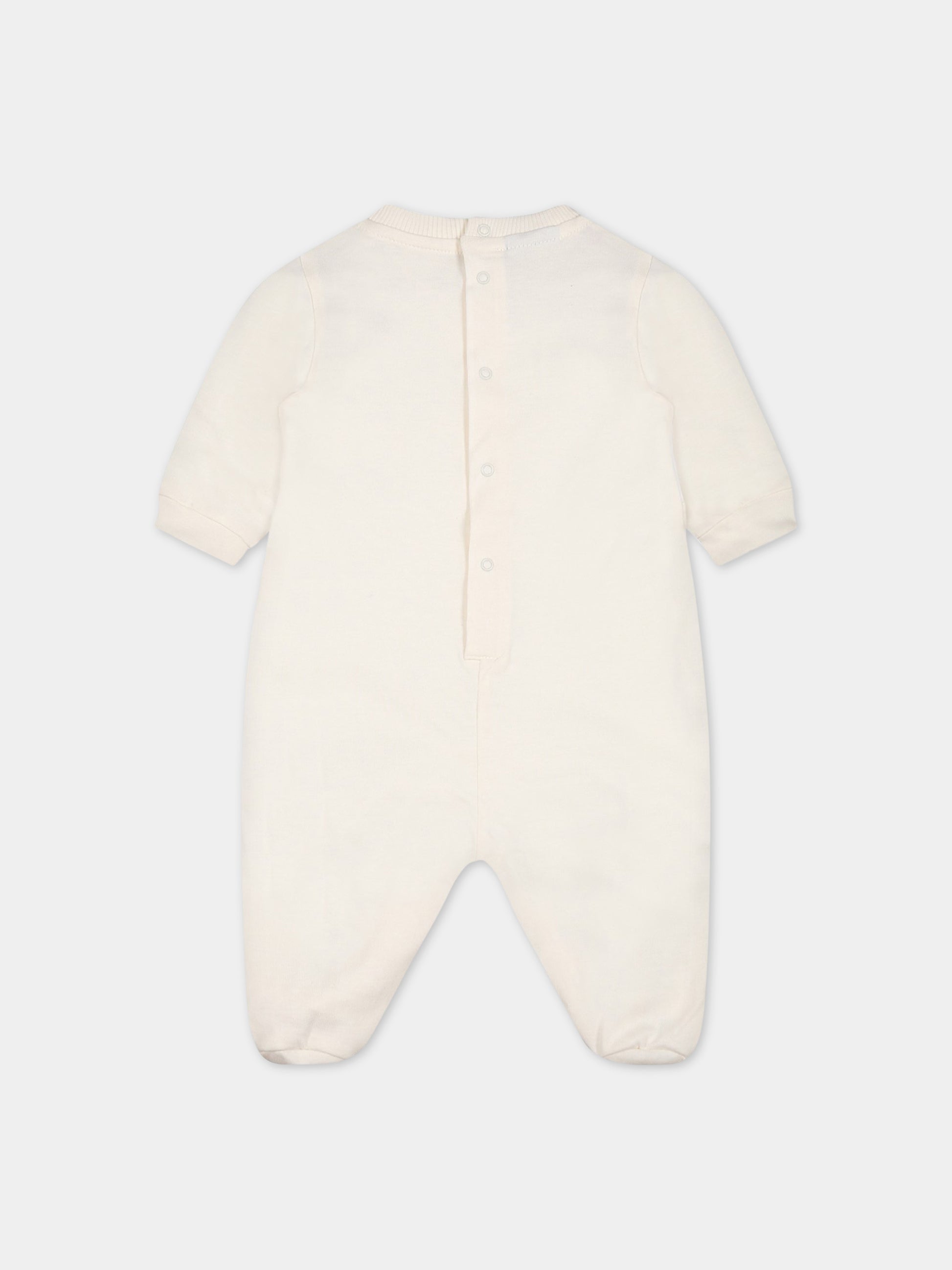 Set avorio per neonato con logo,Gcds Kids,GNY007 LCA33 10063