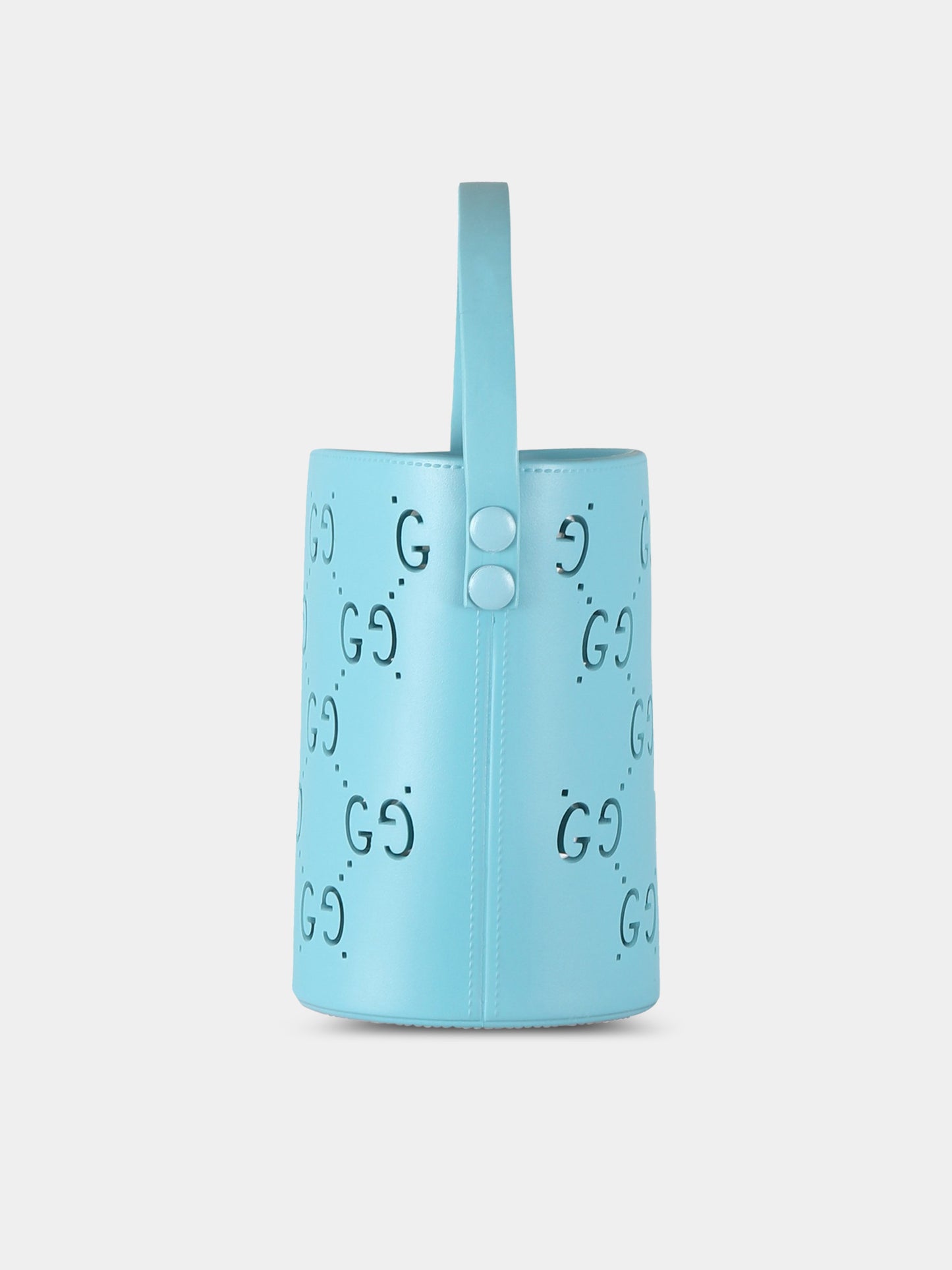 Borsa celeste per bambina con GG,Gucci Kids,723051 9AAAL 4933