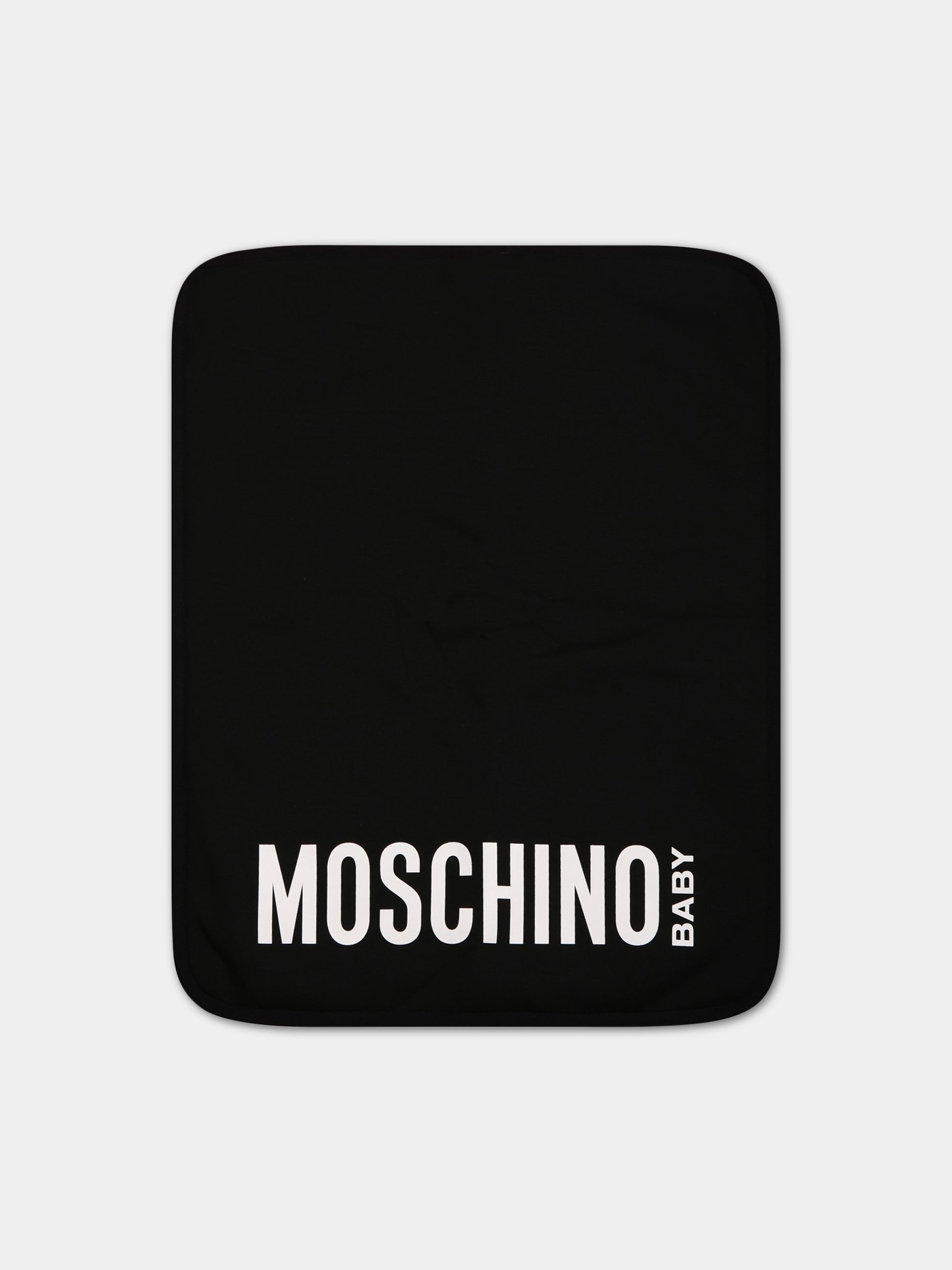 Borsa-mamma nera per neonati con Teddy Bear,Moschino Kids,MMX03O LDA32 60100