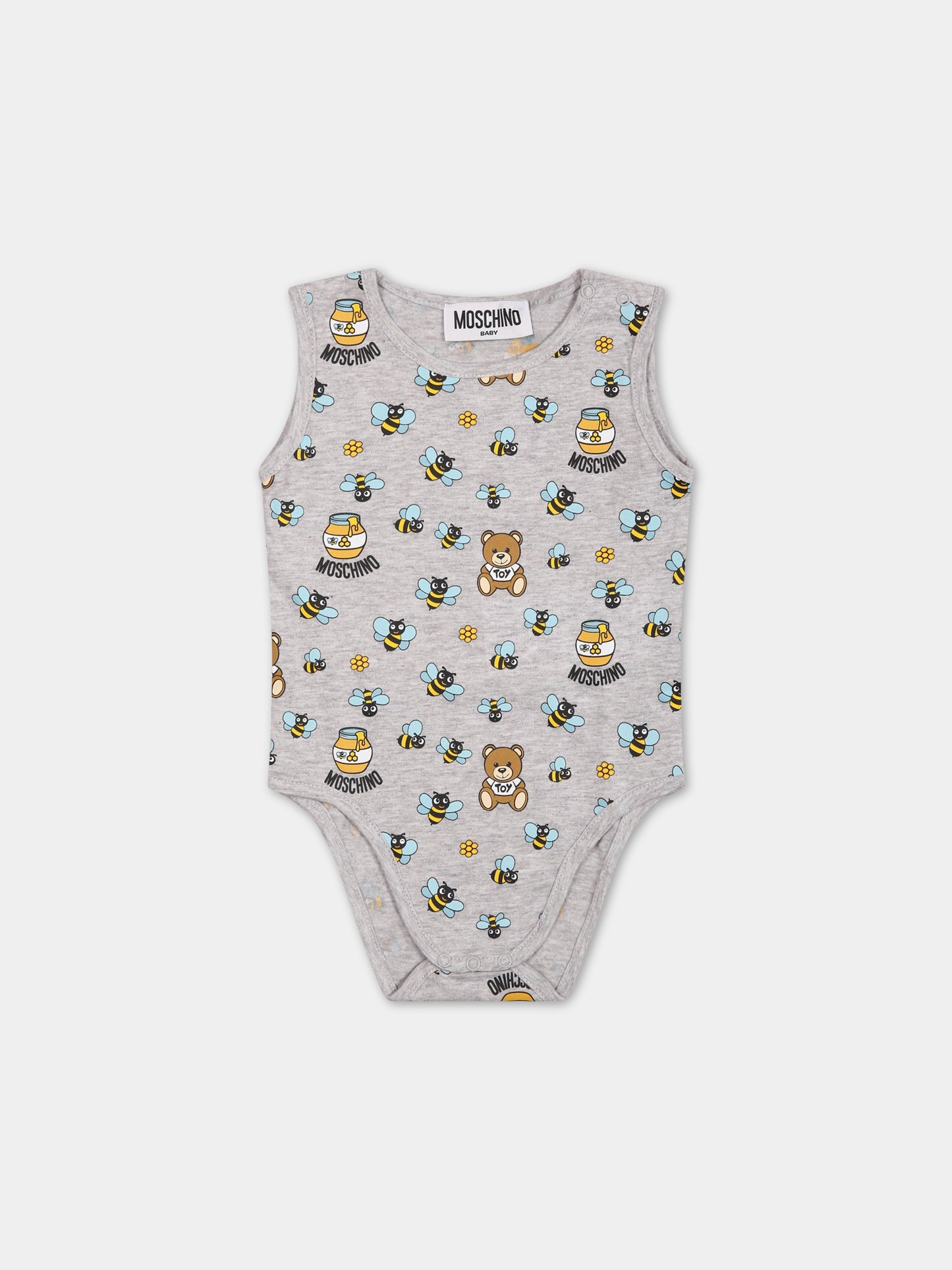 Set multicolor per neonato con Teddy Bear e stampa,Moschino Kids,MUY050 LAB60 84481