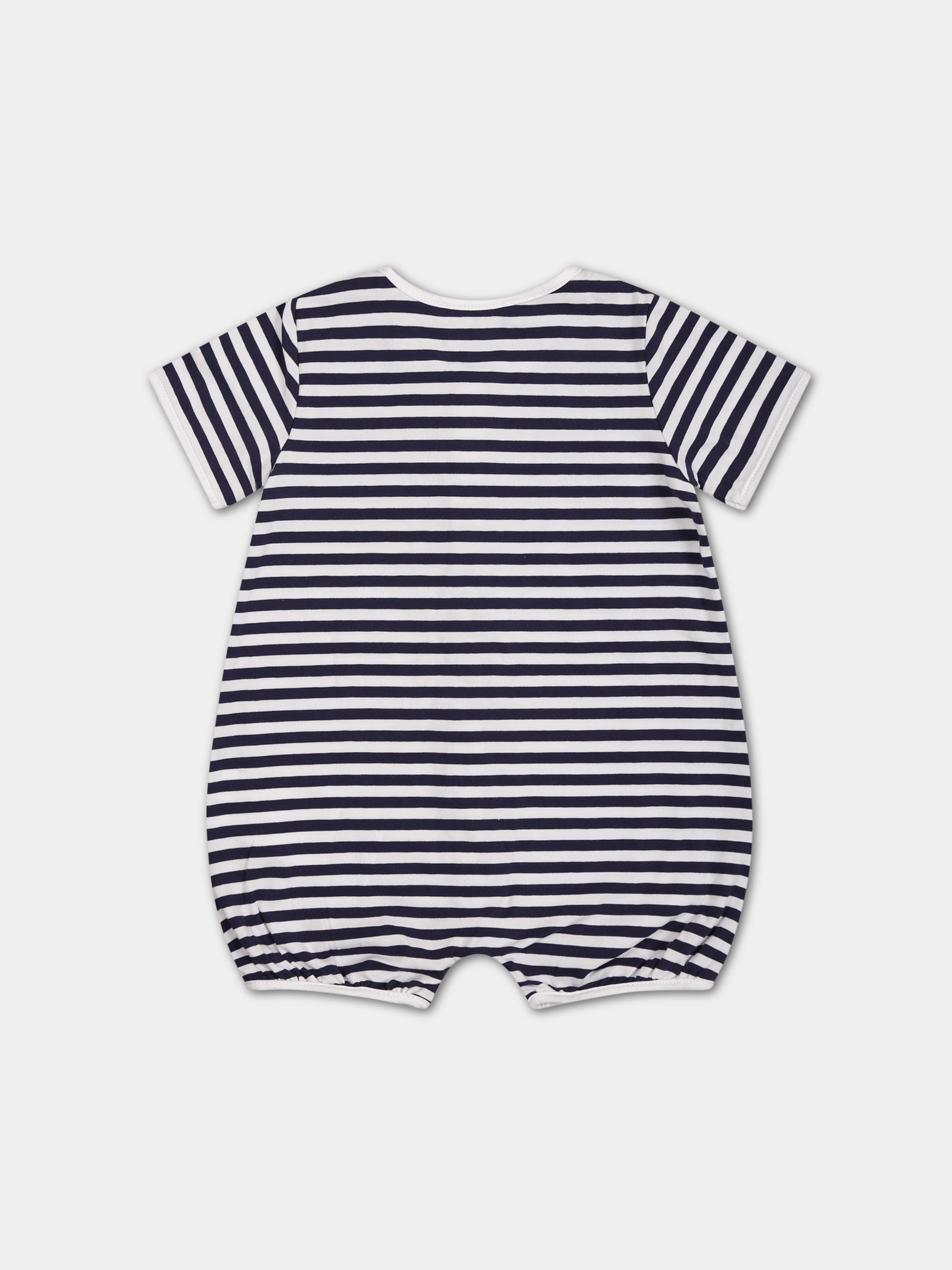 Pagliaccetto multicolor per neonato con Teddy Bear e logo,Moschino Kids,MUY052 LBE05 83120