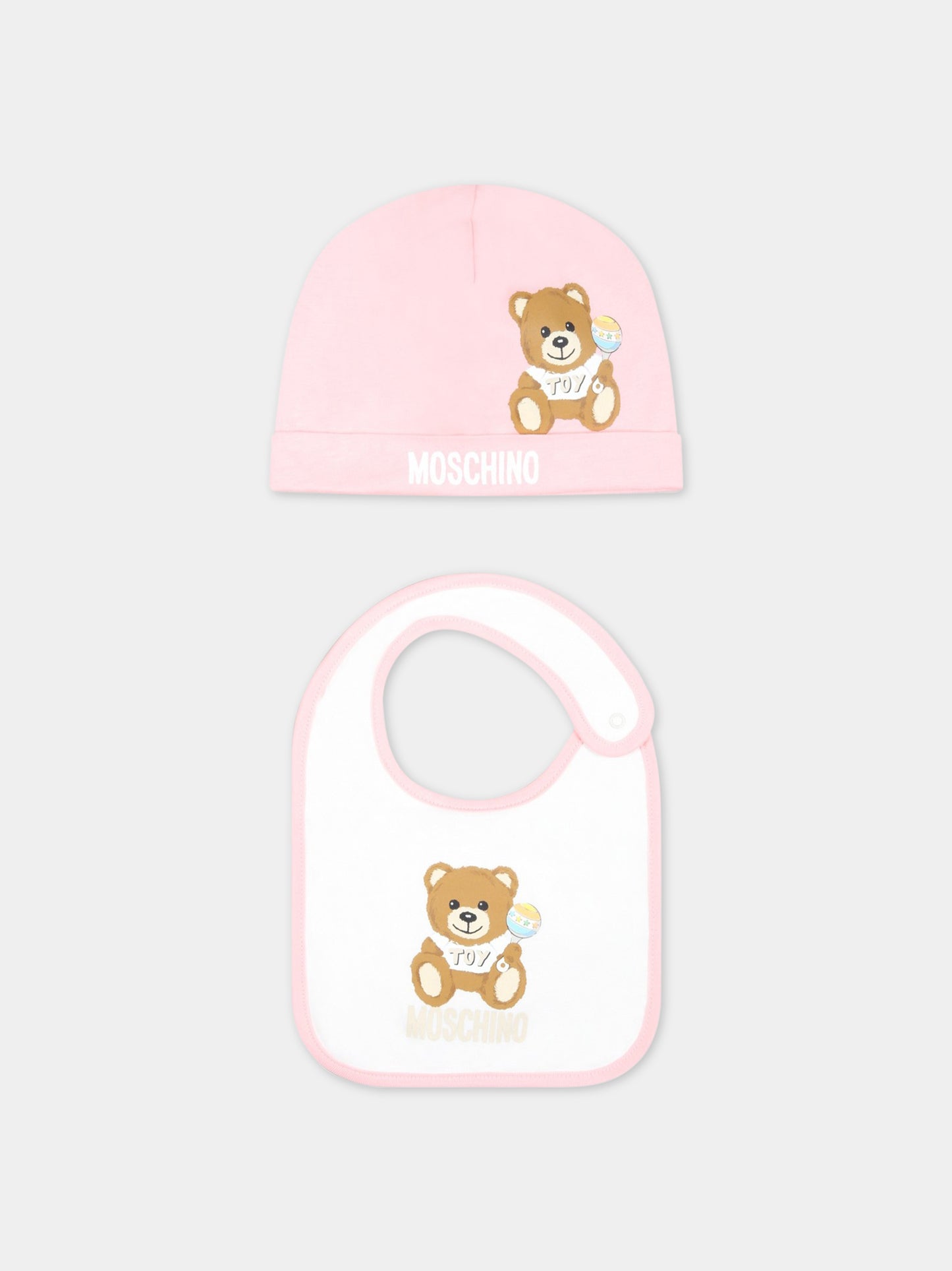 Set multicolor per neonata con Teddy Bear,Moschino Kids,MPY03E LAA03 50209