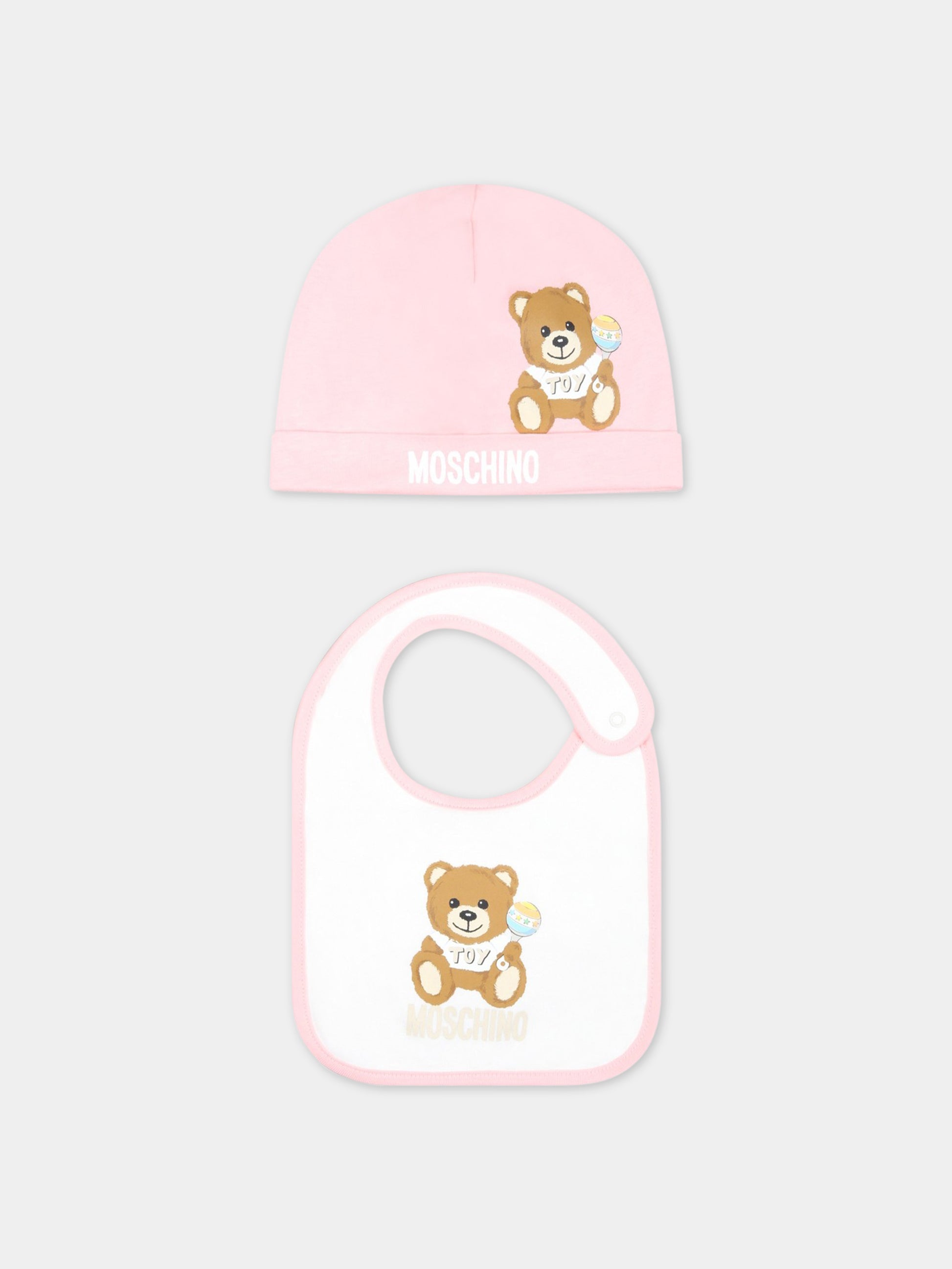 Set multicolor per neonata con Teddy Bear,Moschino Kids,MPY03E LAA03 50209