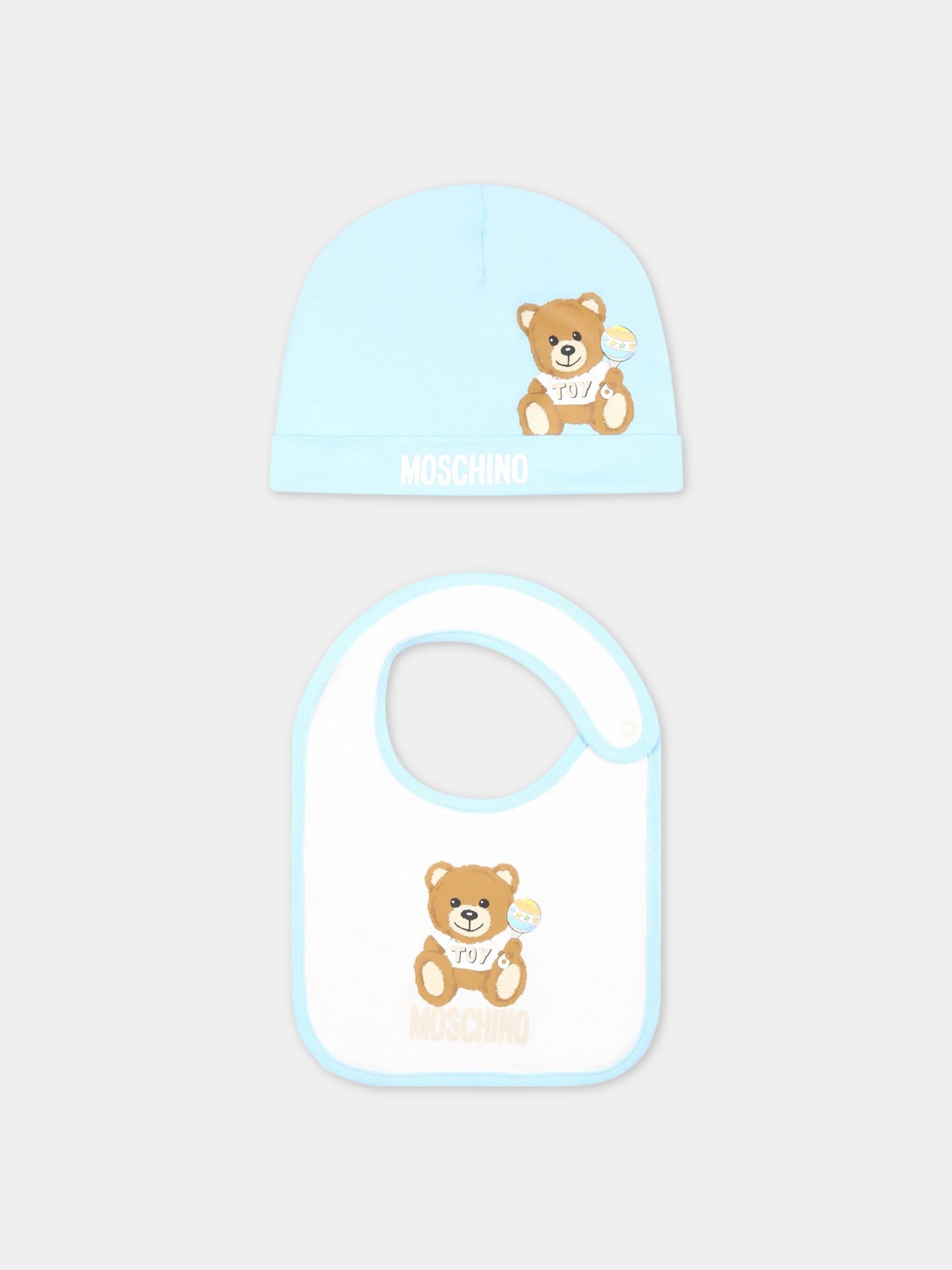 Set multicolor per neonato con Teddy Bear,Moschino Kids,MPY03E LAA03 40304