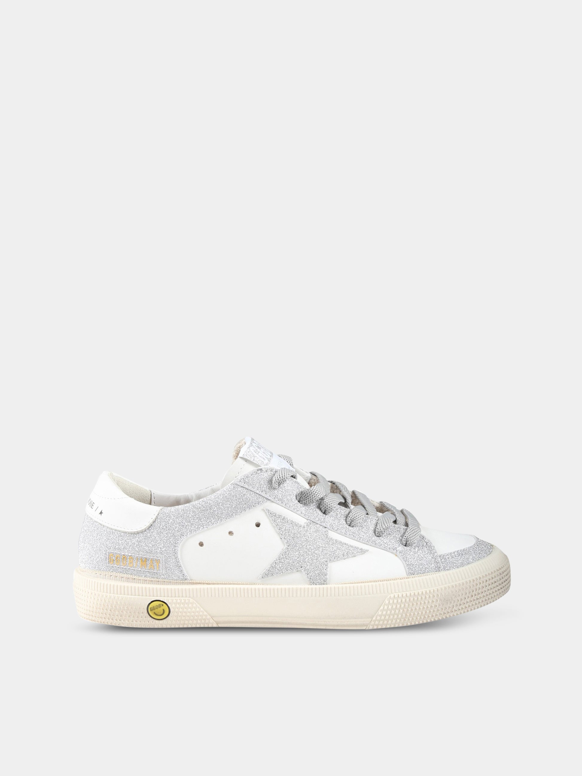 Sneakers bianche per bambina con stella,Golden Goose,GTF00495 F004216 80185