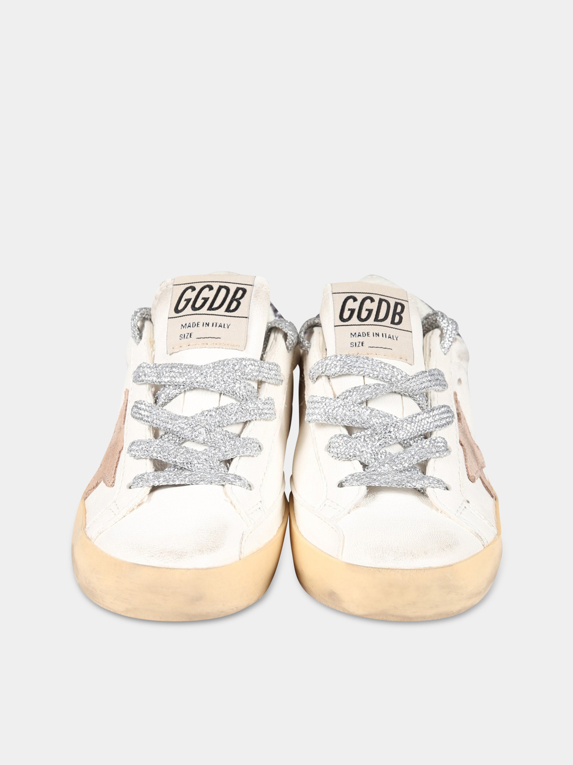Sneakers bianche per bambina con stella,Golden Goose,GYF00102 F004344 15447