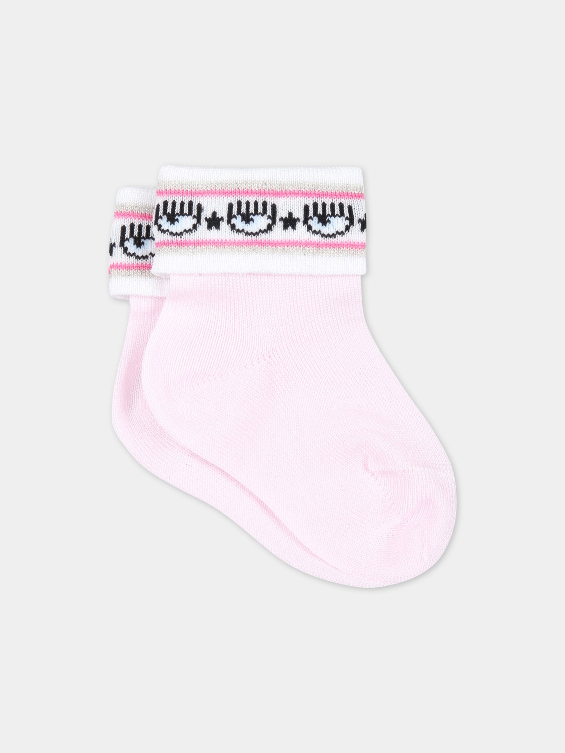 Set multicolor per neonata con iconico occhiolino,Chiara Ferragni Collection,55A005 1083 0090