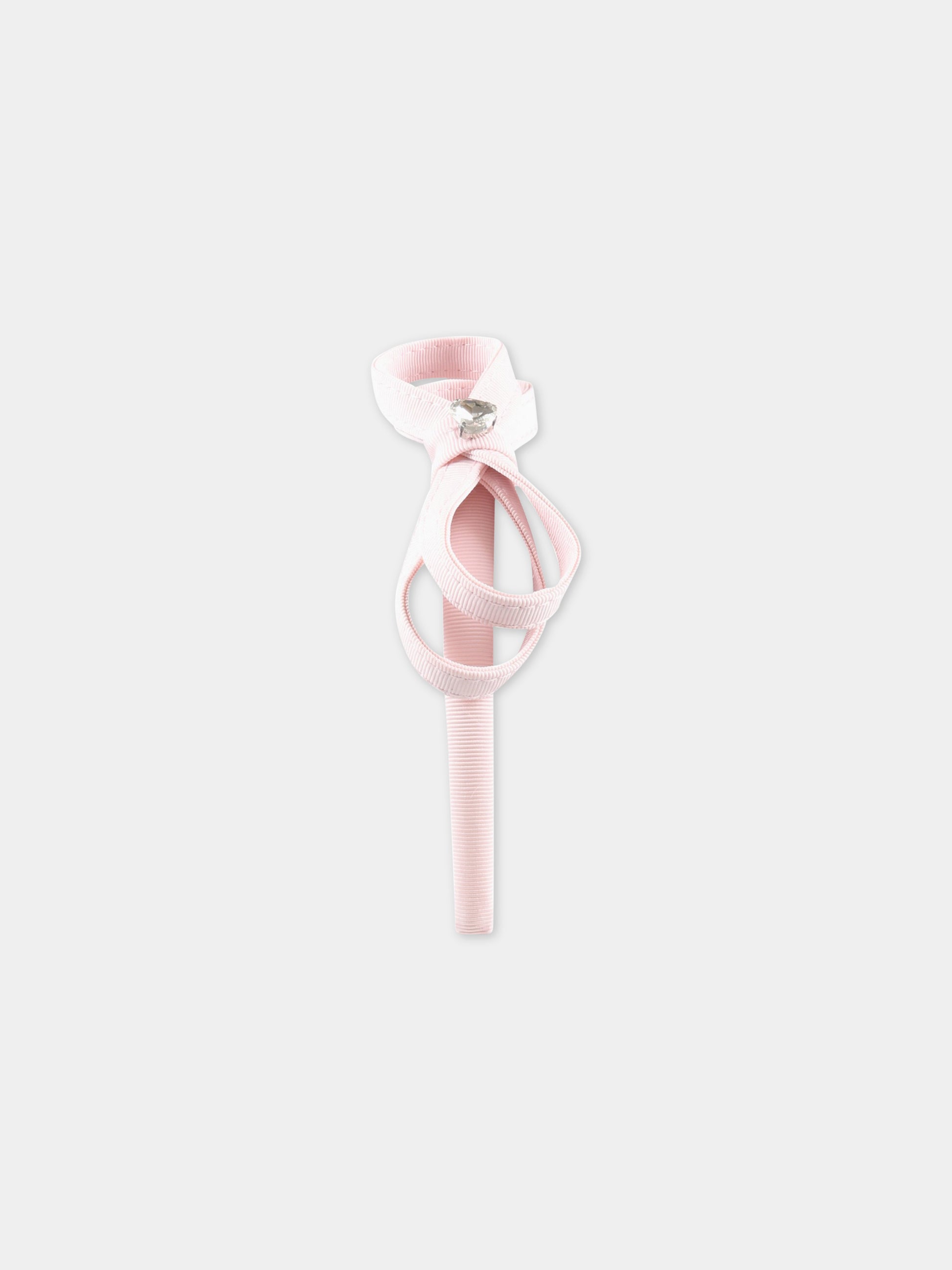 Cerchietto rosa per bambina con cuore,Monnalisa,17A000 1094 0090