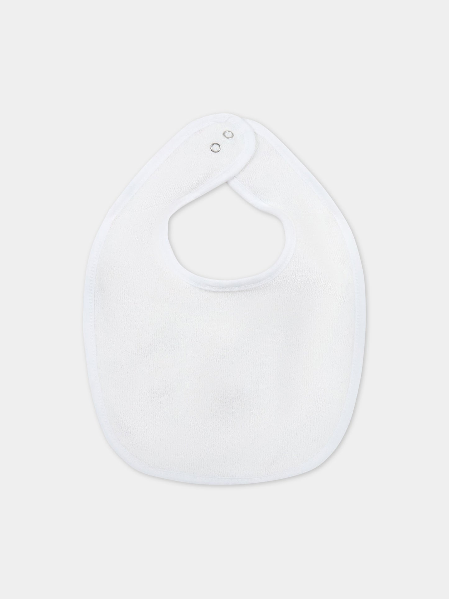 Set bianco per neonati con logo,Balmain Kids,BSB509 Z0057 999