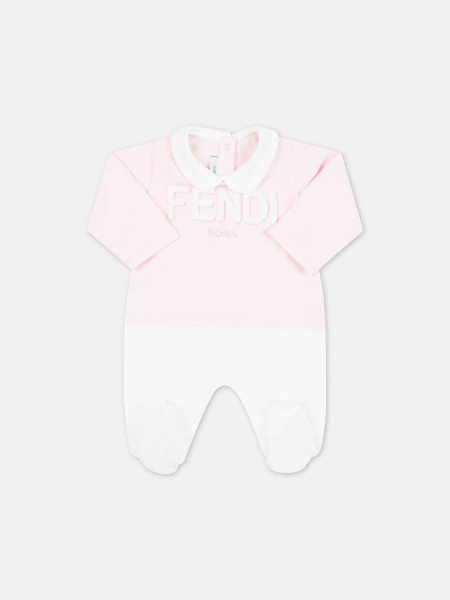 Set multicolor per neonata con logo bianco,Fendi Kids,BUK096 8RA F0C11