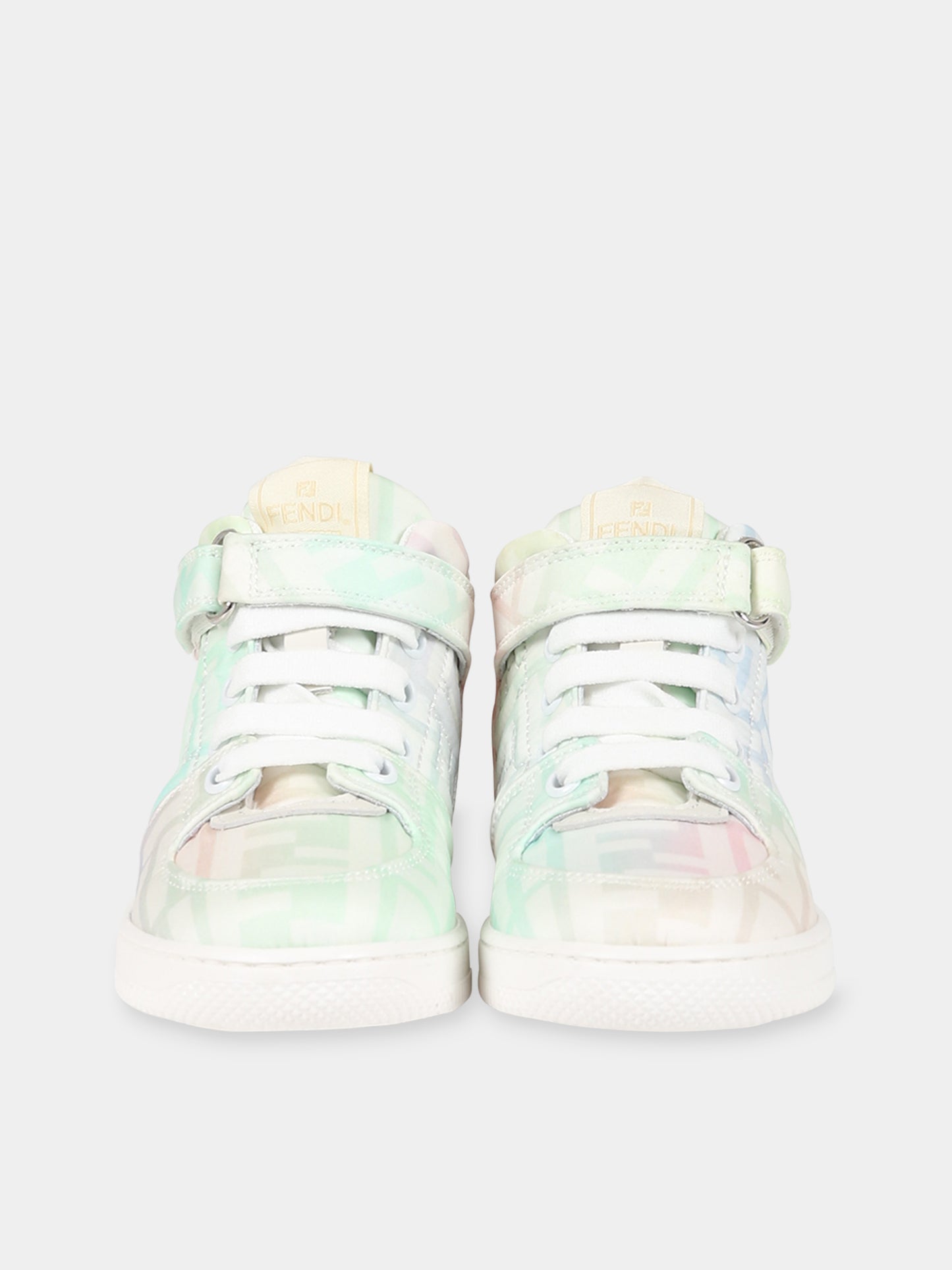 Sneakers multicolor per neonata con doppie FF,Fendi Kids,JMR440 ALJE F0WB1