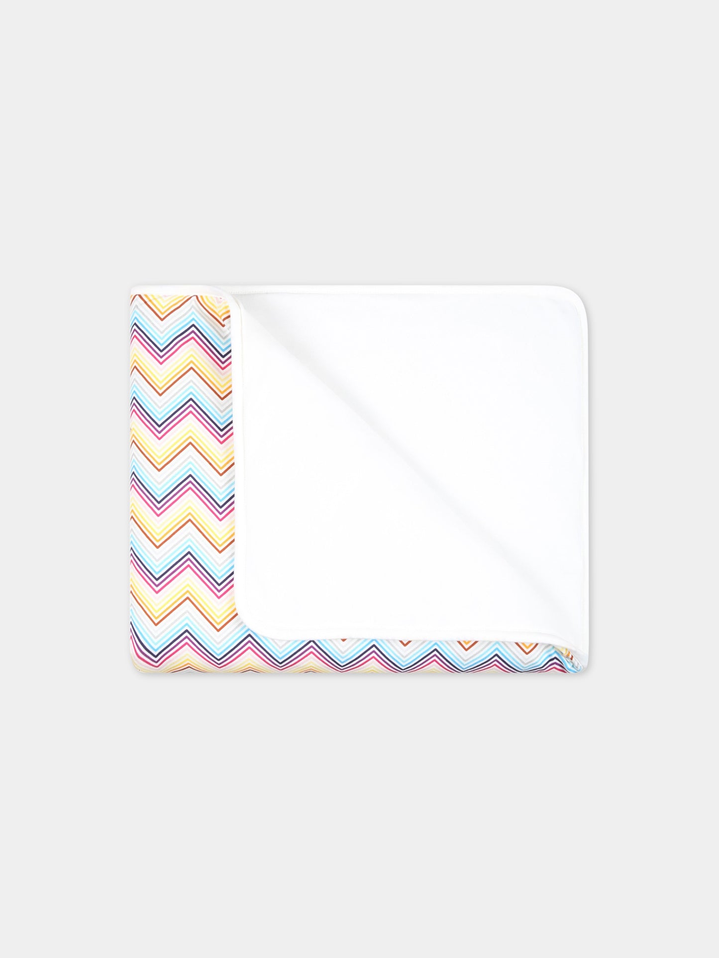 Coperta multicolor per neonata con motivo a chevron,Missoni,MS0010 J0266 100MC