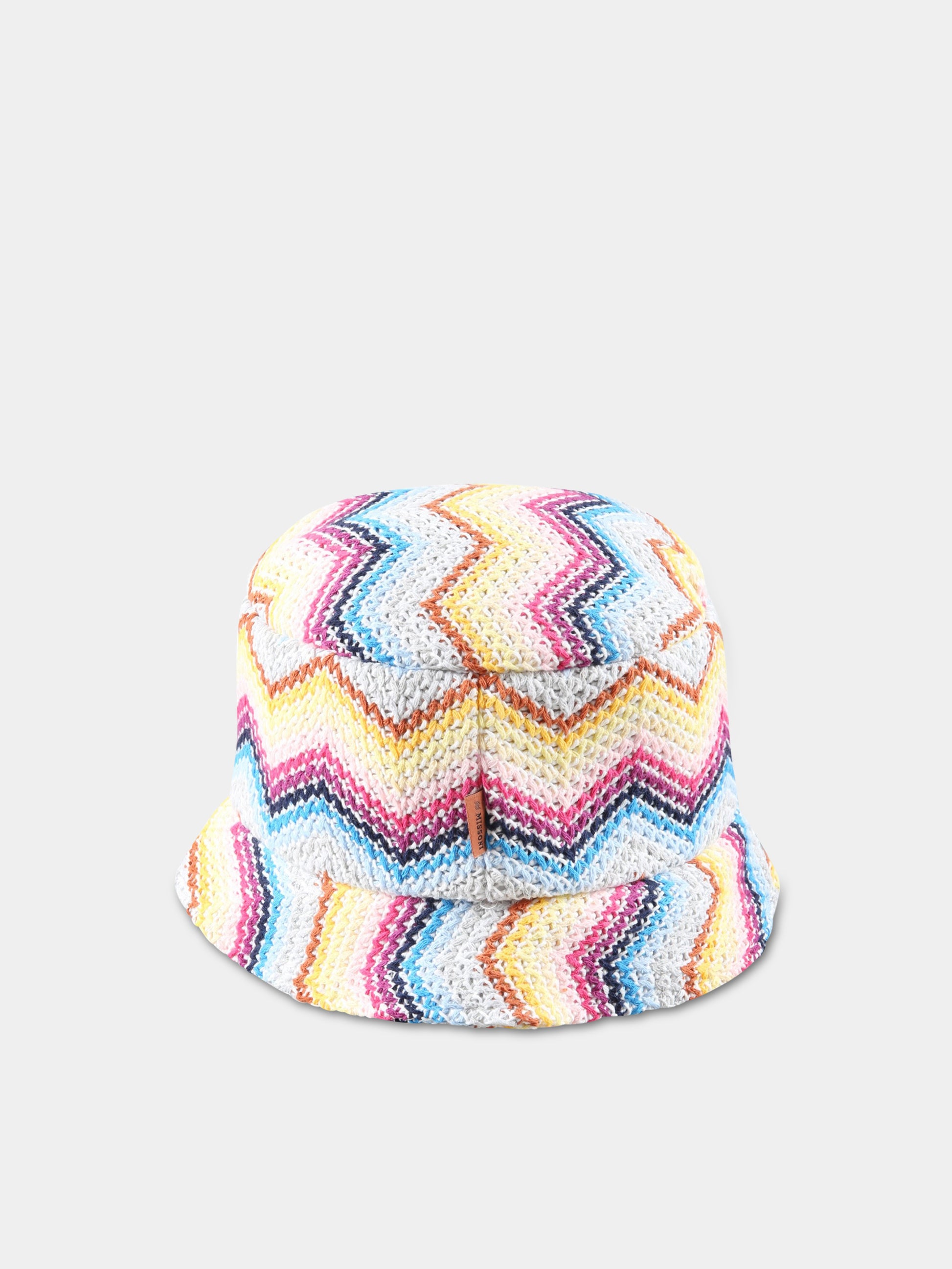 Cloche multicolor per bambina con motivo a chevron,Missoni,MS0B07 Q0008 999