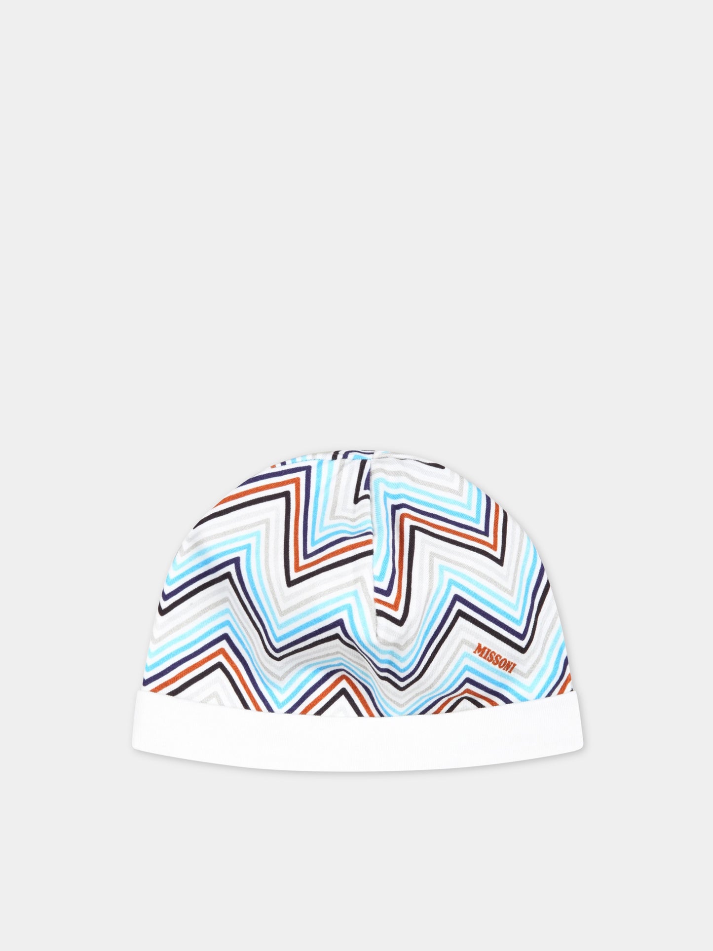 Set bianco per neonato con motivo a chevron,Missoni,MSB029 J0273 100BL