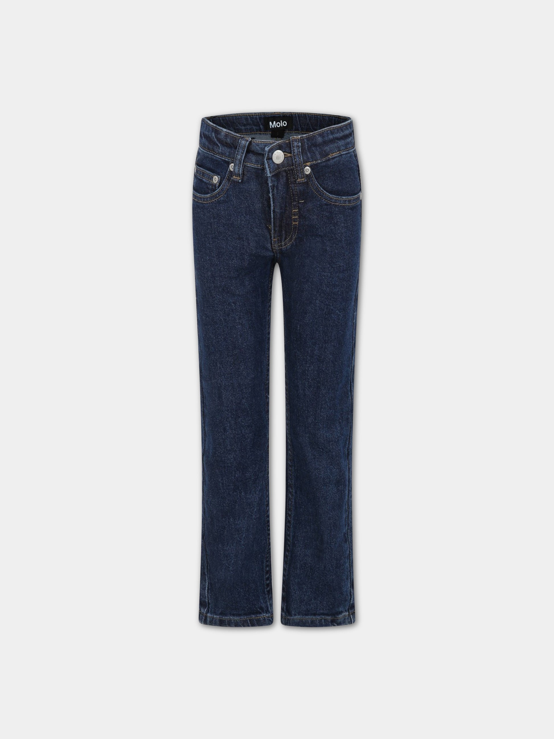Jeans blu per bambino con logo,Molo,1S23I109 1150