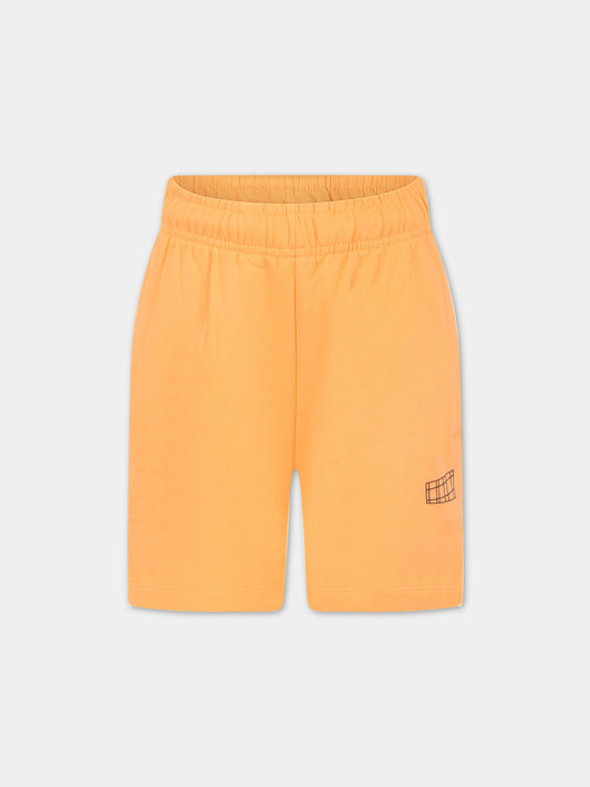 Shorts arancioni per bambino con logo,Molo,6S23H205 8709