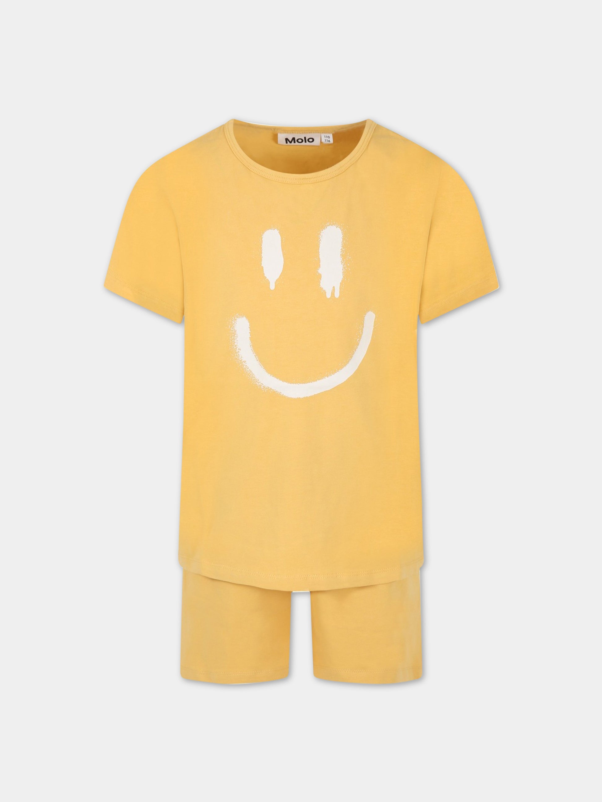 Pigiama giallo per bambino con smile,Molo,6S23R401 8695