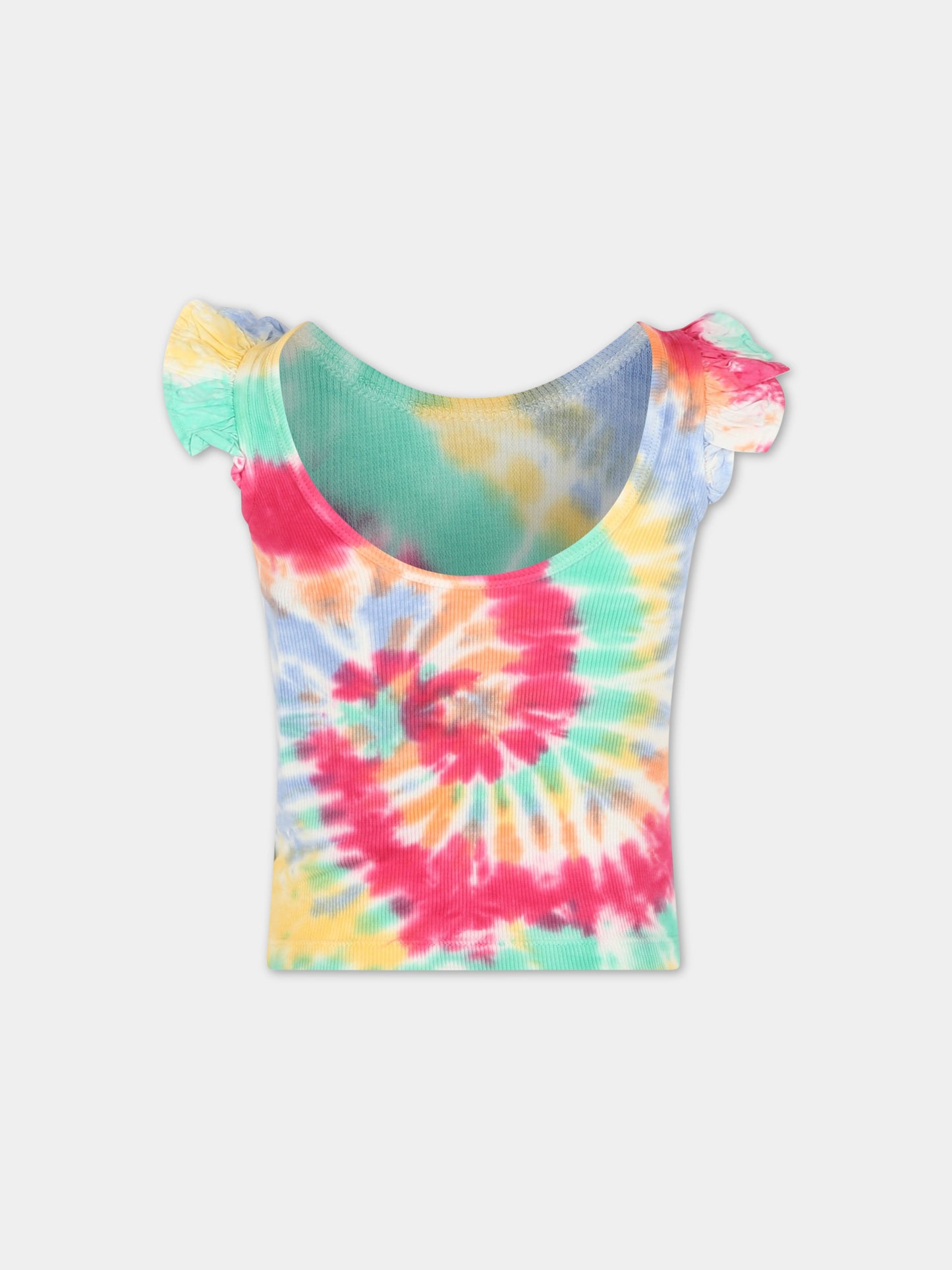 Top multicolor per bambina con rouches,Molo,2S23A109 6843