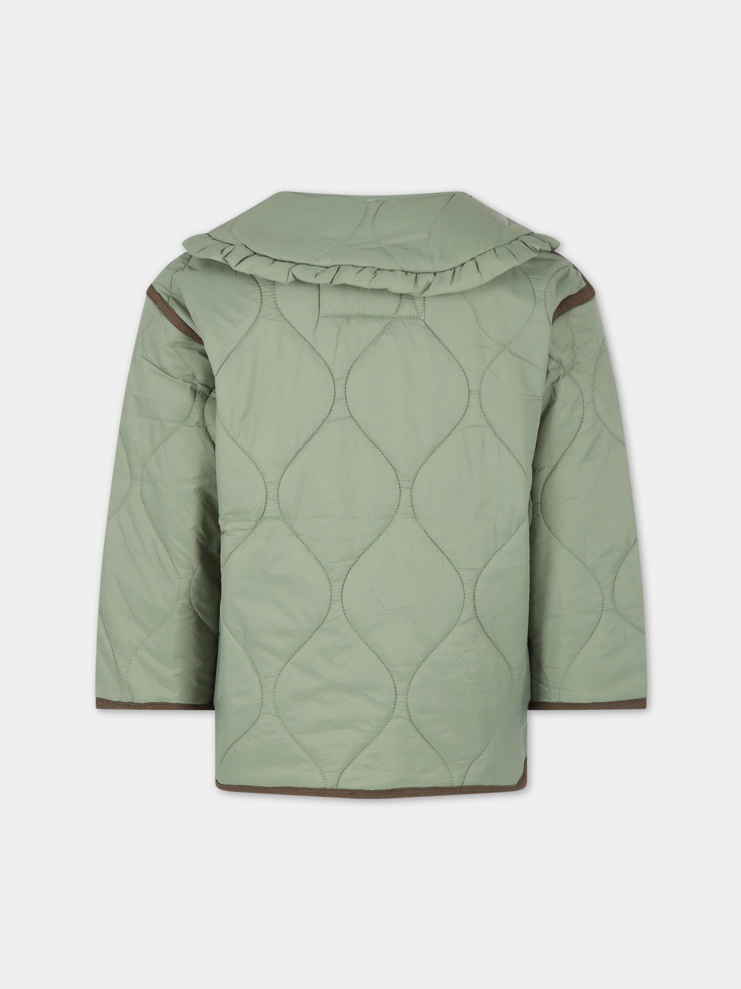 Piumino verde per bambina,Molo,5S23M325 8729