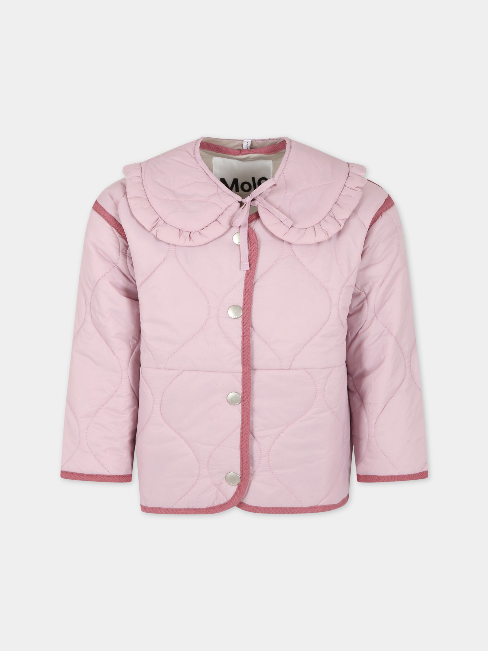 Piumino rosa per bambina,Molo,5S23M325 8333