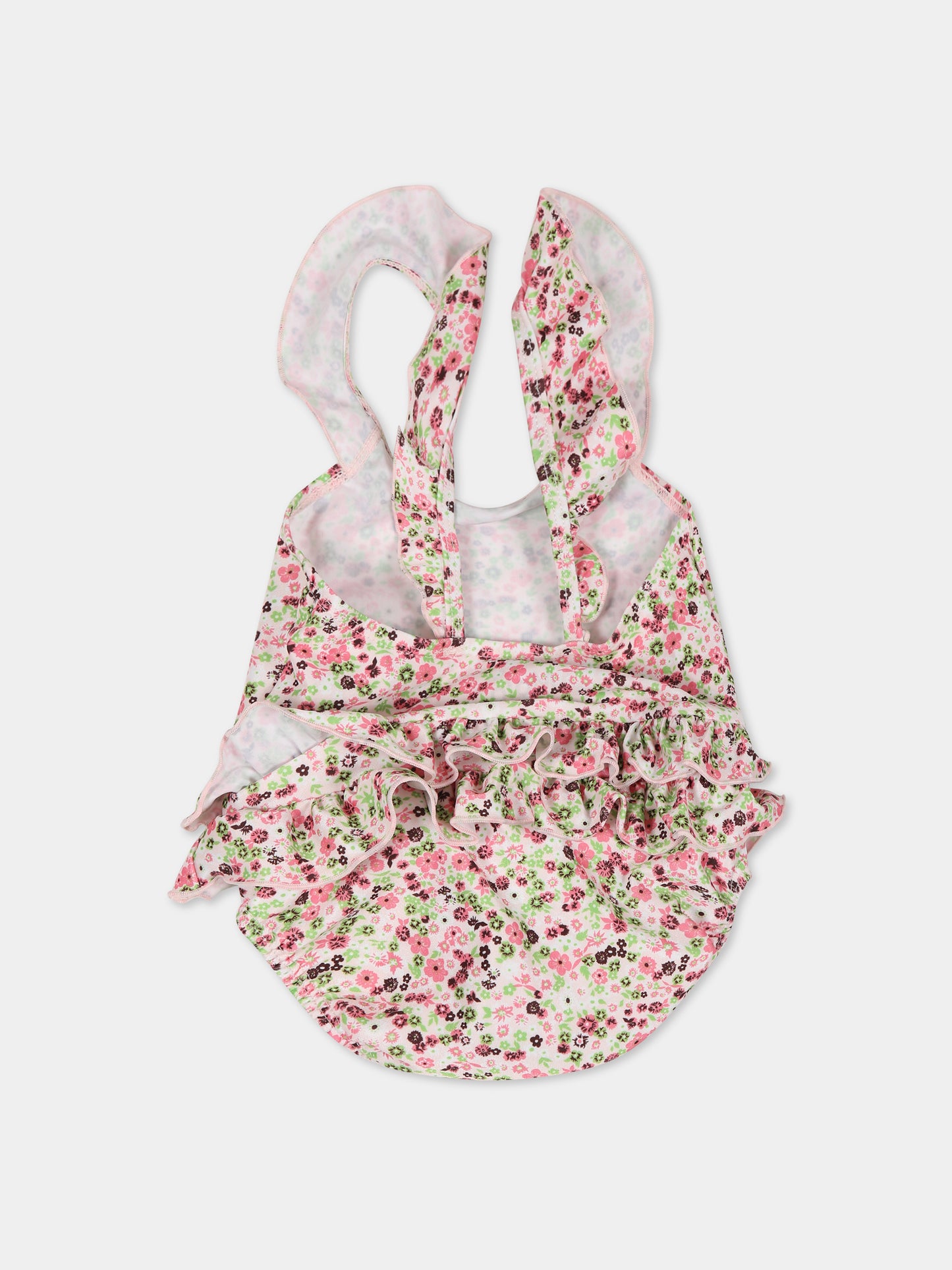 Costume multicolor per neonata con stampa floreale,Molo,8S23P501 6681