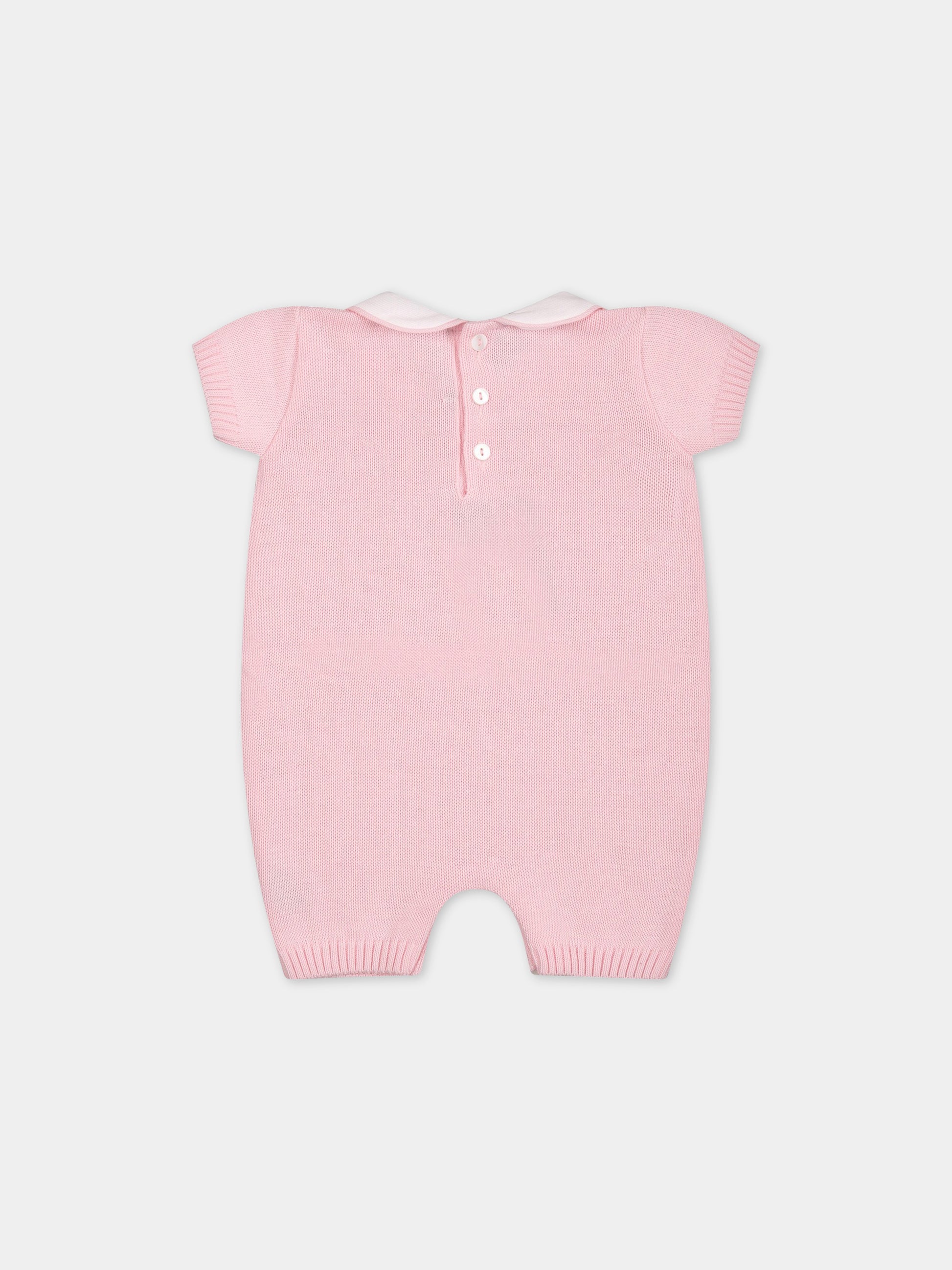 Pagliaccetto rosa per neonata,Little Bear,6117 ROSA