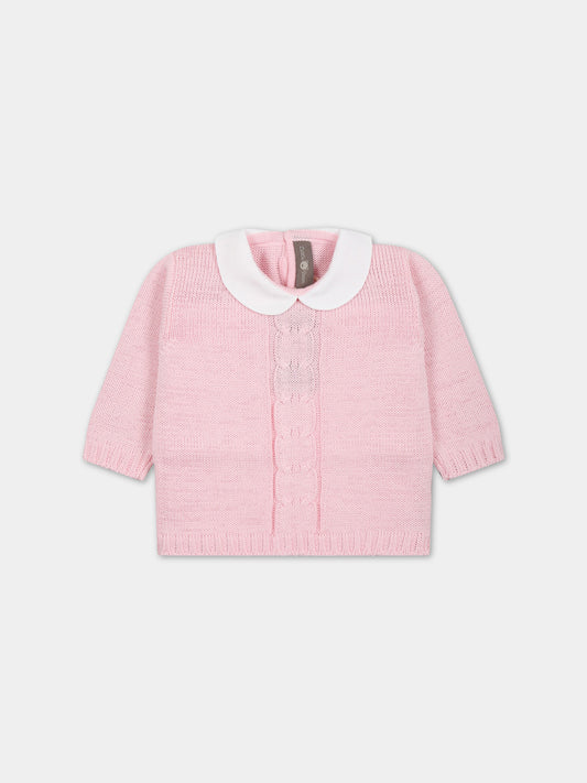 Maglione rosa per neonata,Little Bear,6023 ROSA