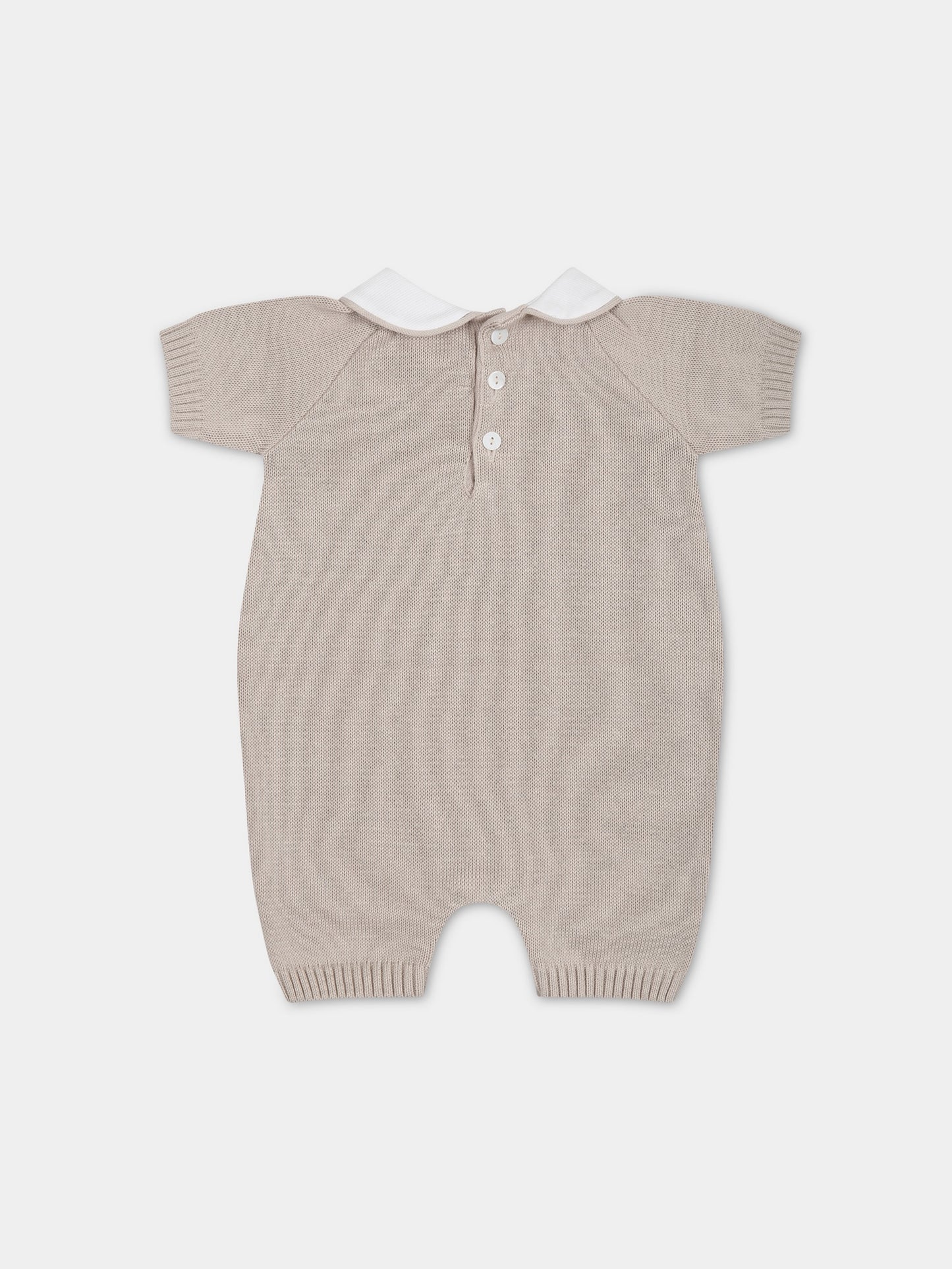Pagliaccetto beige per neonati,Little Bear,6111 CORDA
