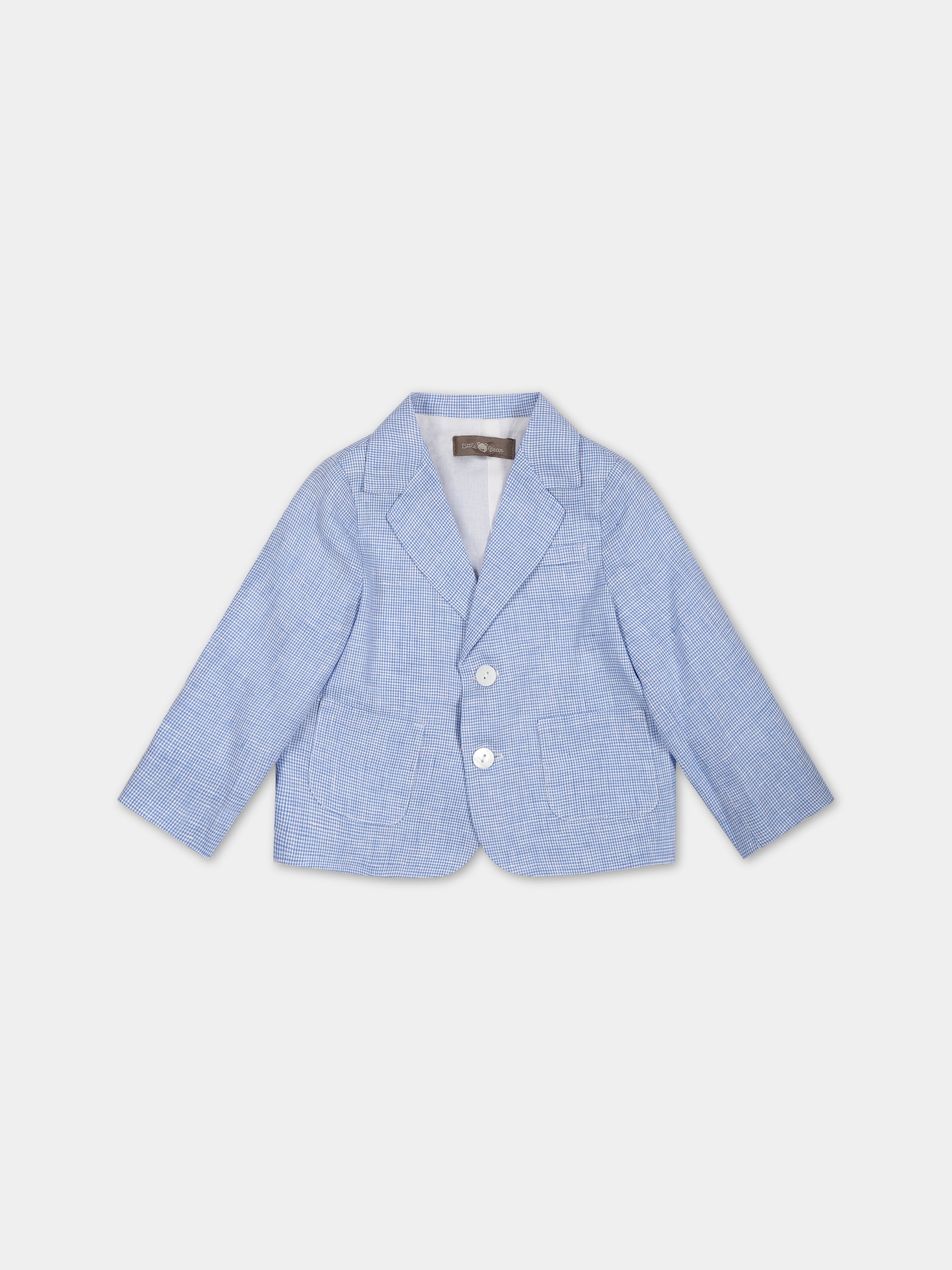 Giacca azzurra per neonato,Little Bear,6228 AZZURRO