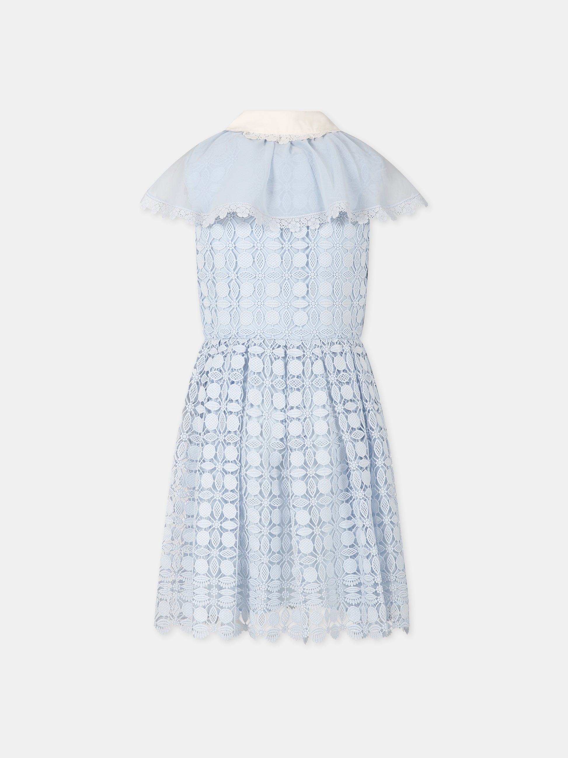 Vestito celeste per bambina con fiocco,Self-portrait,RS23 736S BL 22458543